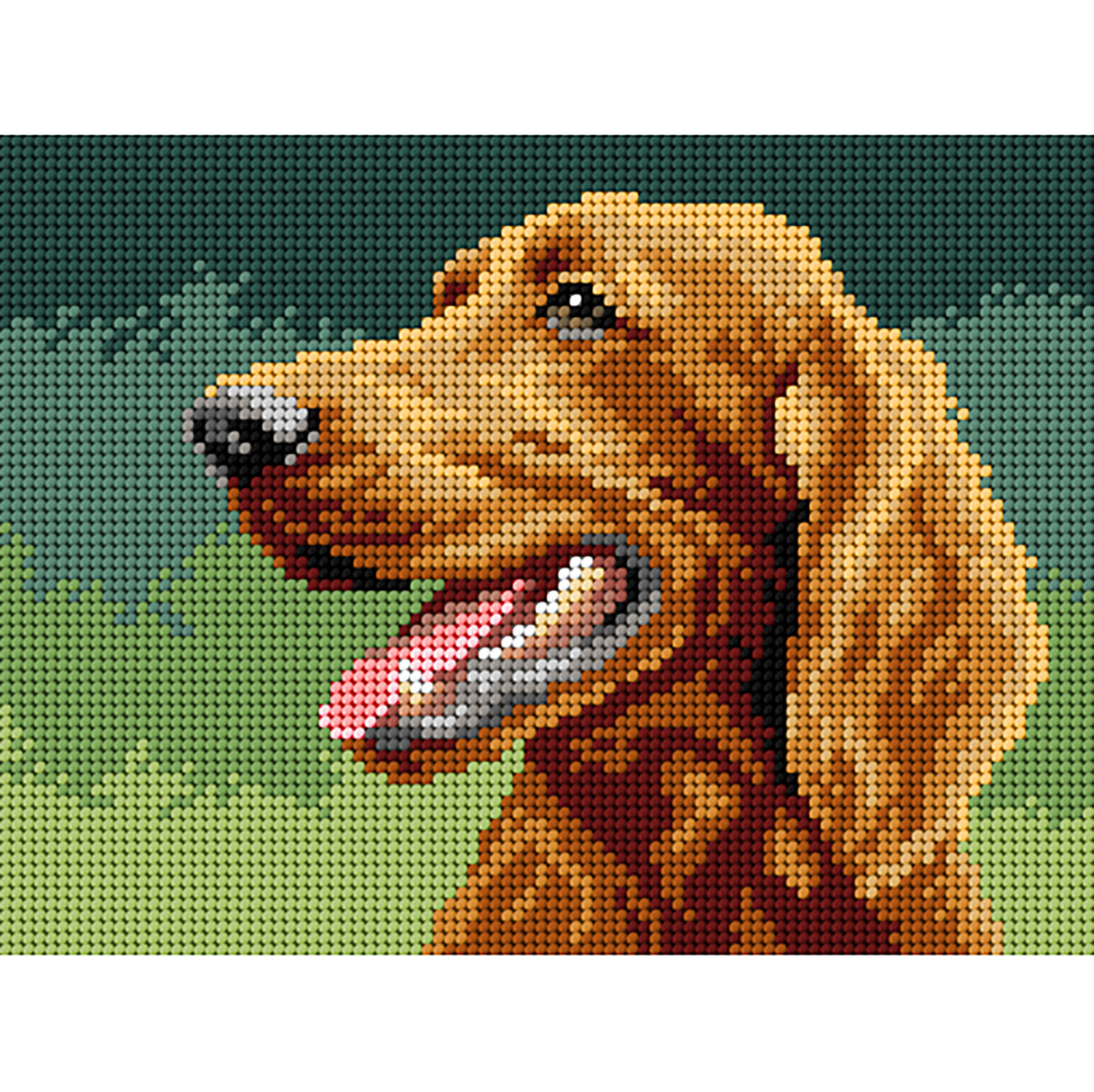 Orchidea 3341F Voorbedrukt stramien Ierse setter 18x24cm - STUK