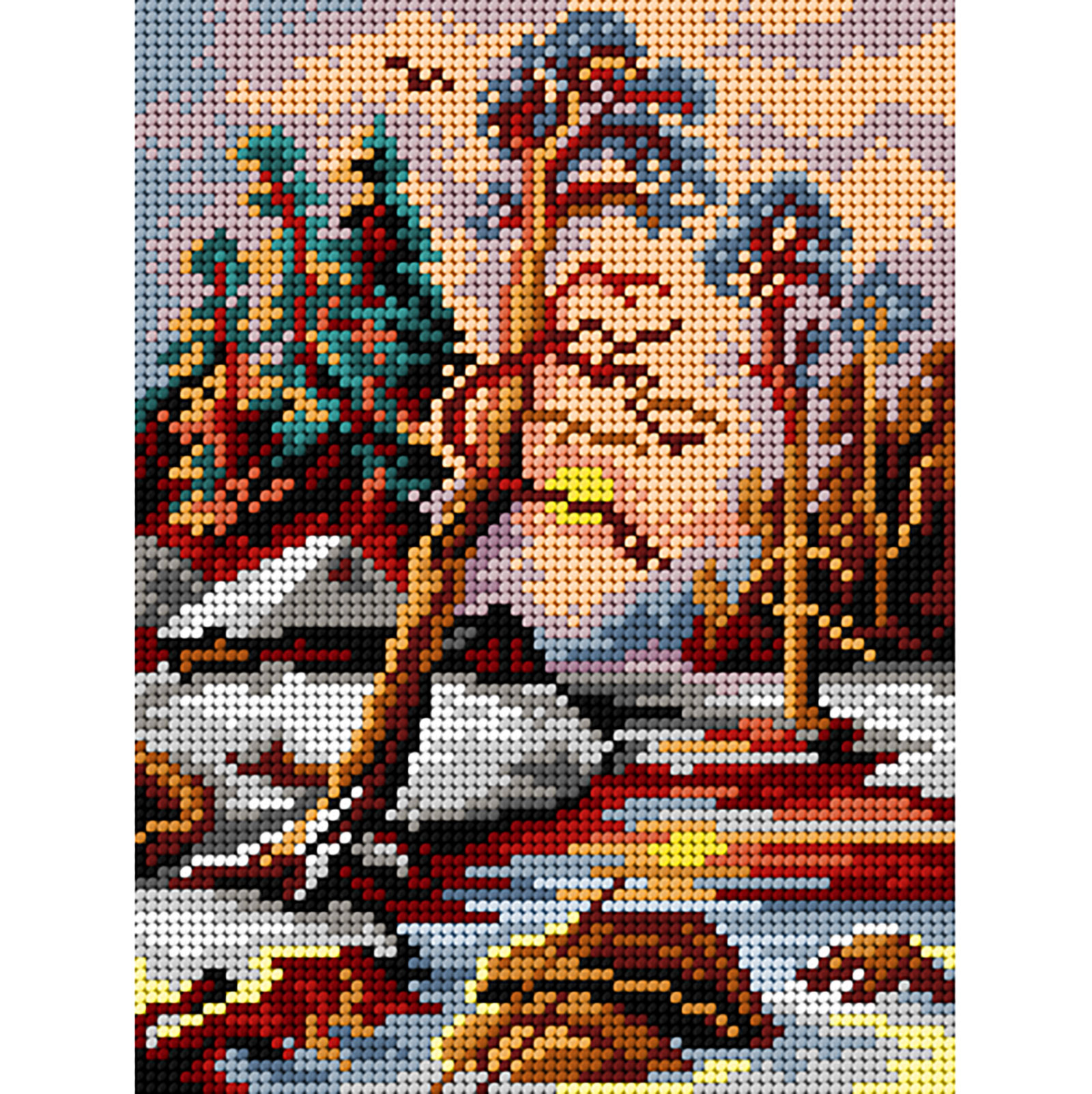 Orchidea 3346F Voorbedrukt stramien Vissersdorp 18x24cm - STUK