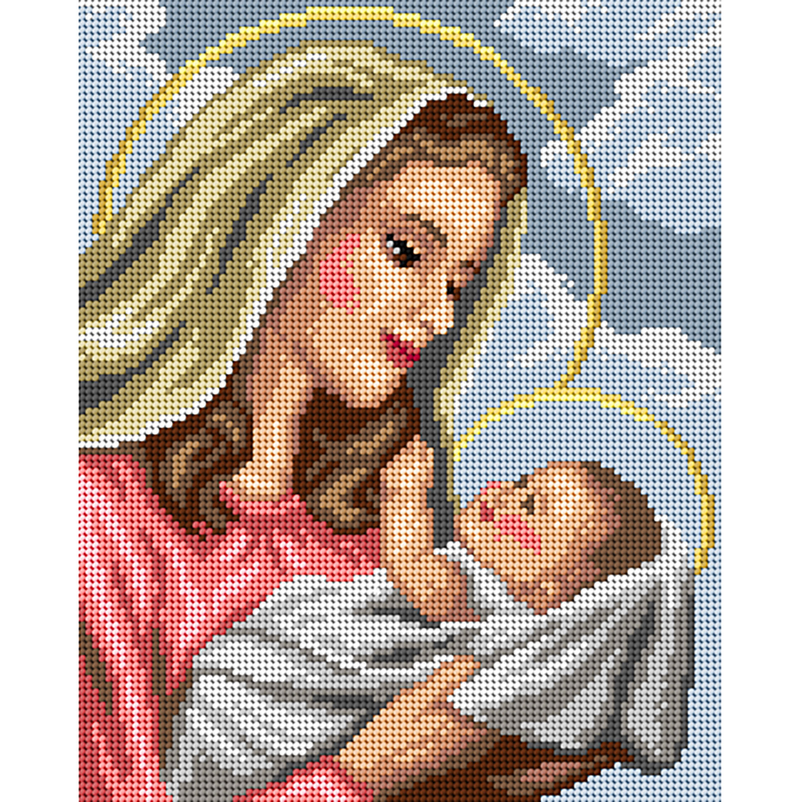 Orchidea 3349H Voorbedrukt stramien Madonna 24x30cm - STUK