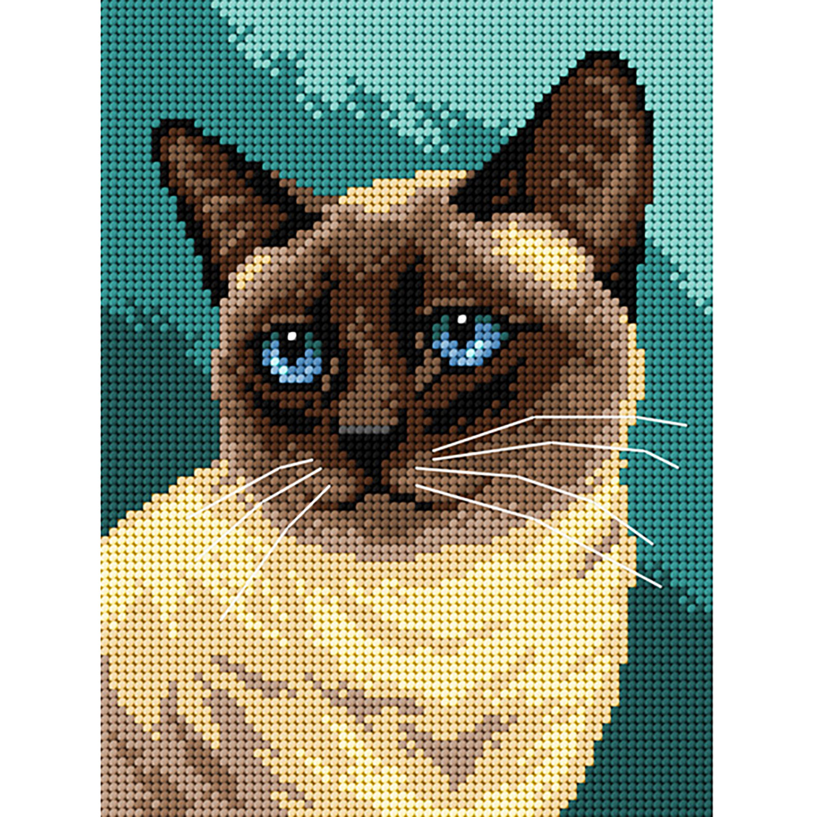 Orchidea 3363F Voorbedrukt stramien Siamees 18x24cm - STUK