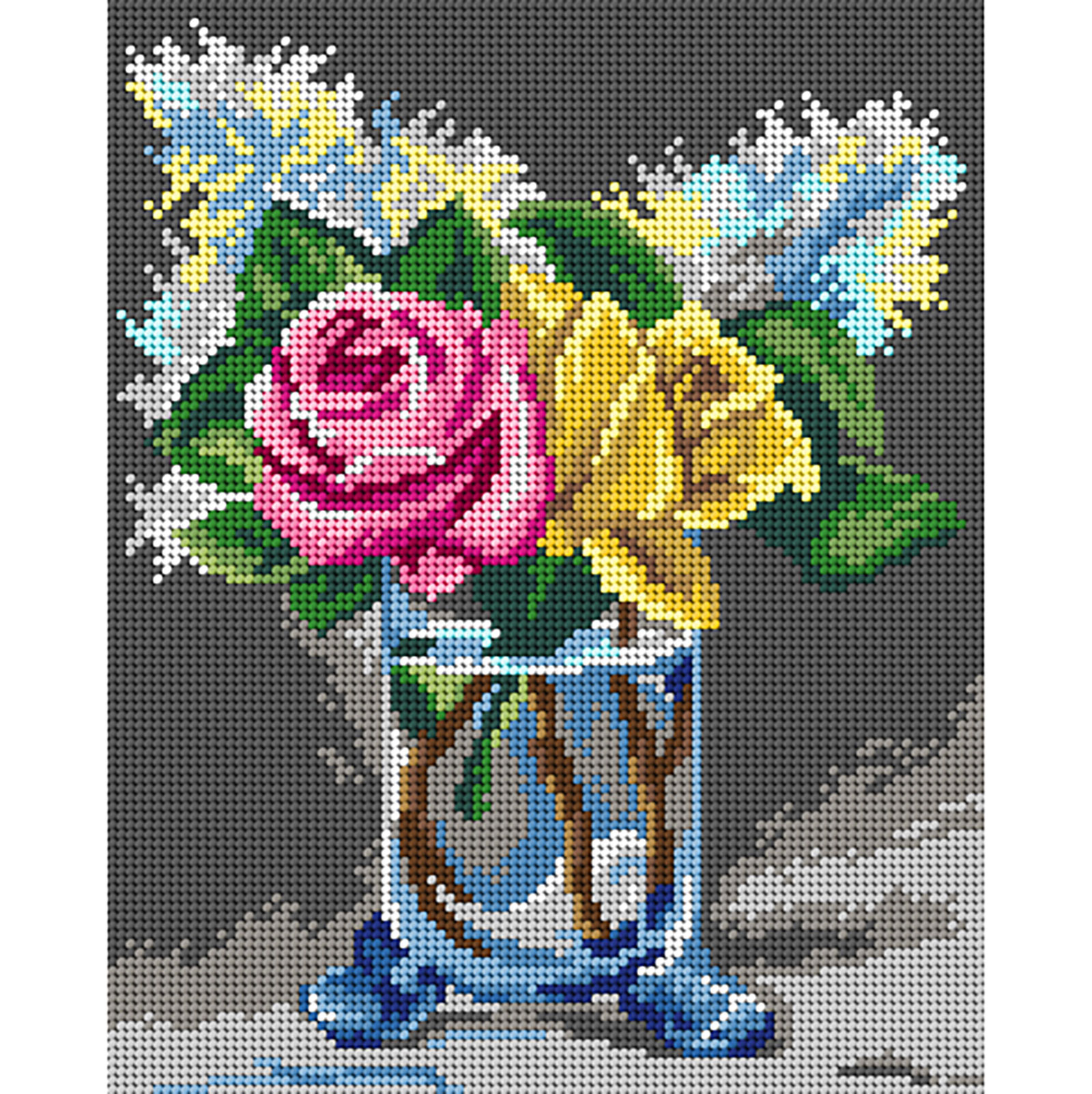 Orchidea 3366H Stramien voorbedrukt naar Edouard Manet - Seringen en rozen - STUK