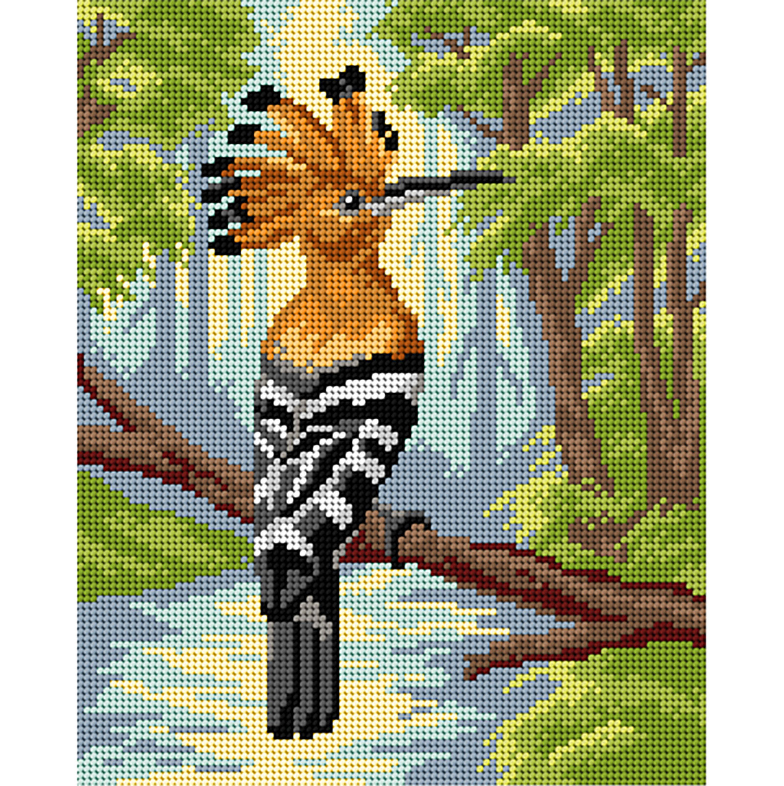 Orchidea 3368H Stramien voorbedrukt Vogel - STUK