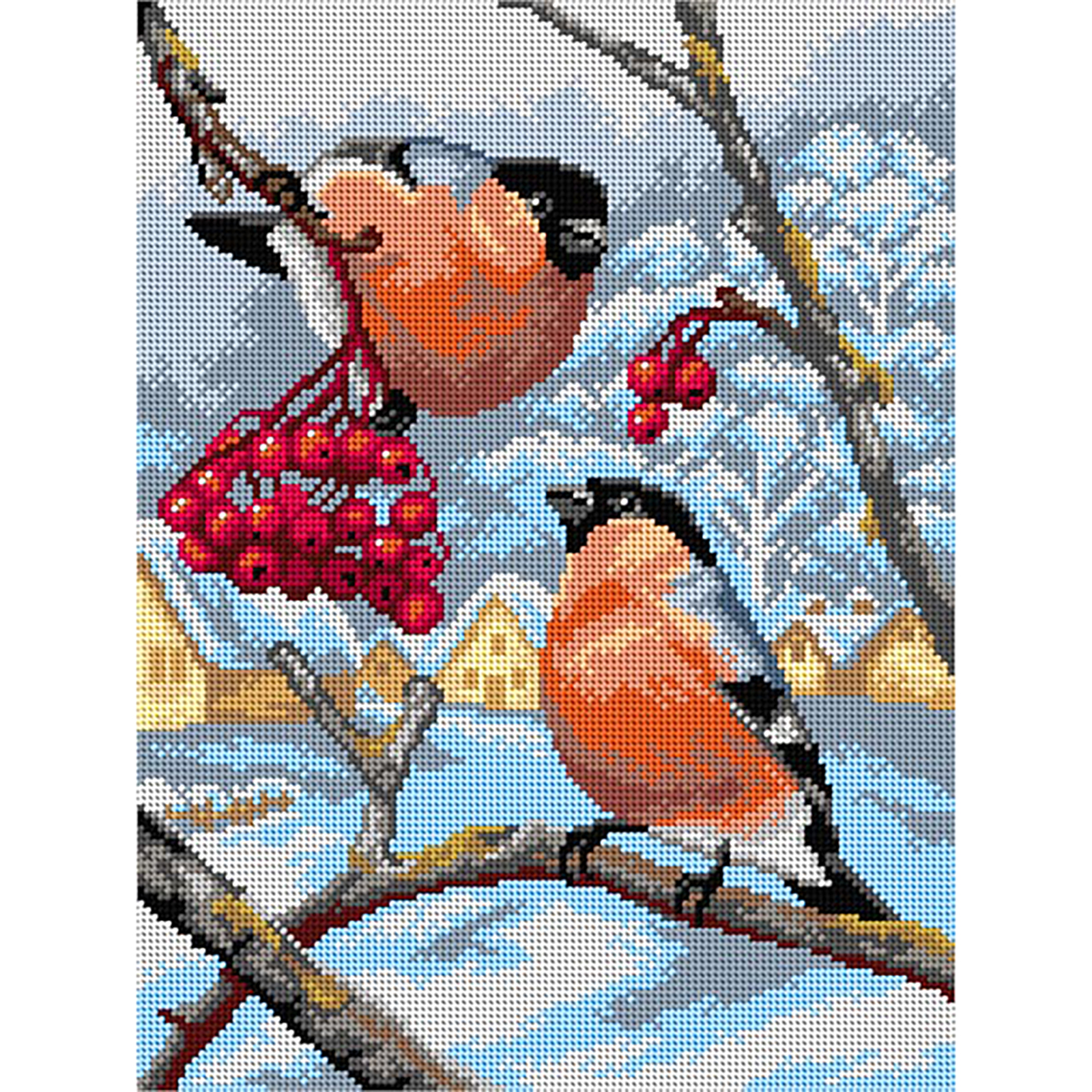 Orchidea 3427J Voorbedrukt stramien Goudvinken - STUK