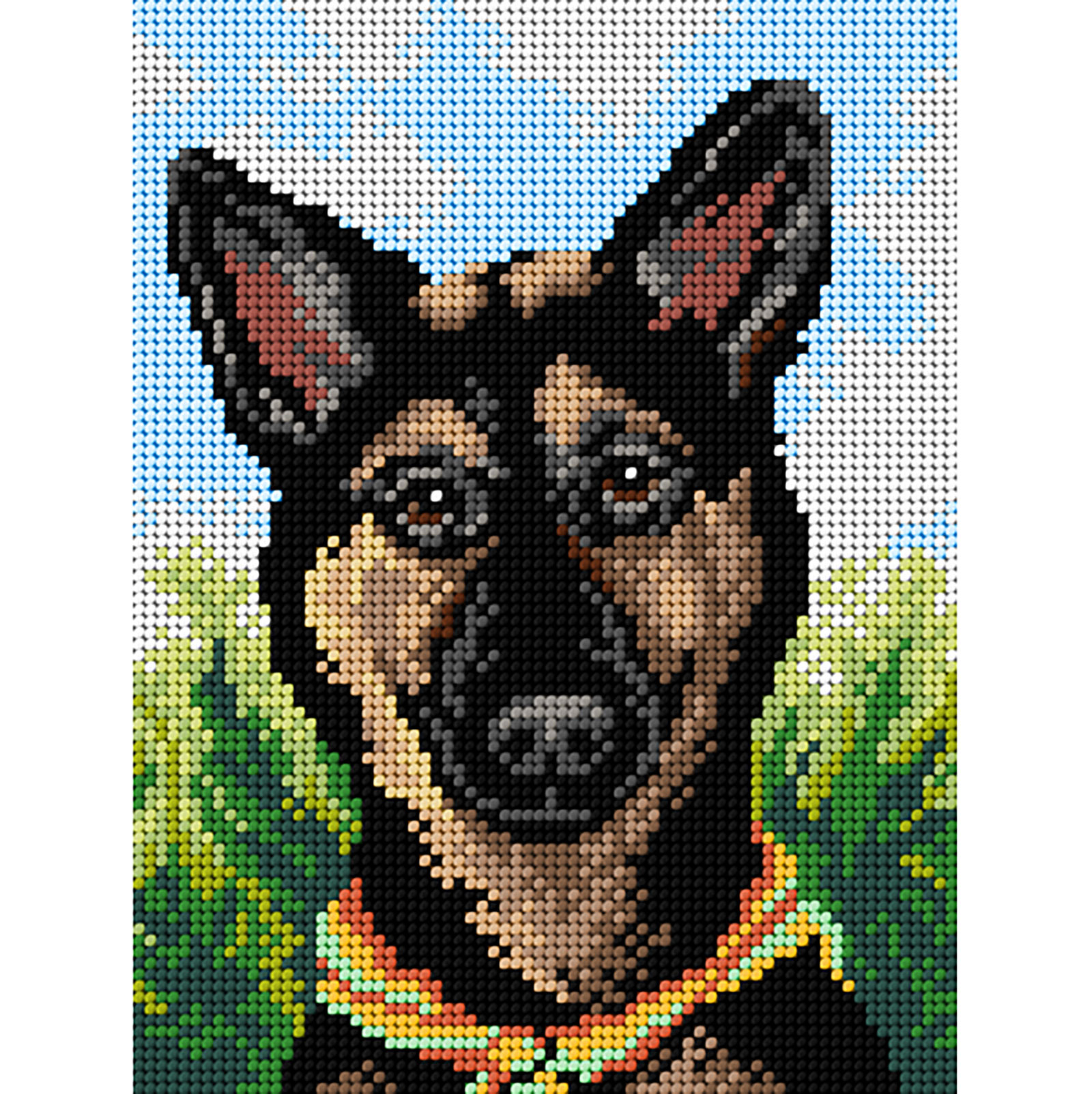 Orchidea 3449F Stramien voorbedrukt Duitse herder - STUK