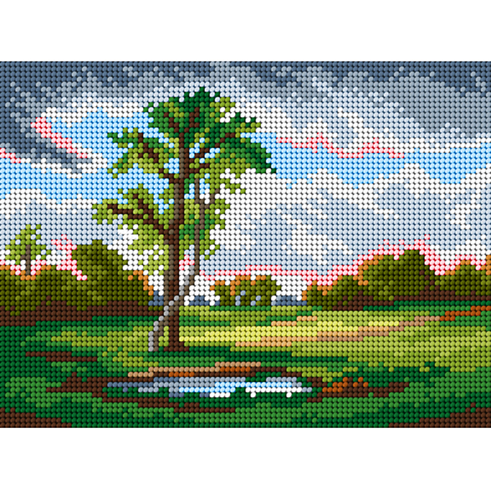 Orchidea 3450F naar Theodore Rousseau - Landschap met figuren 18x24cm - STUK