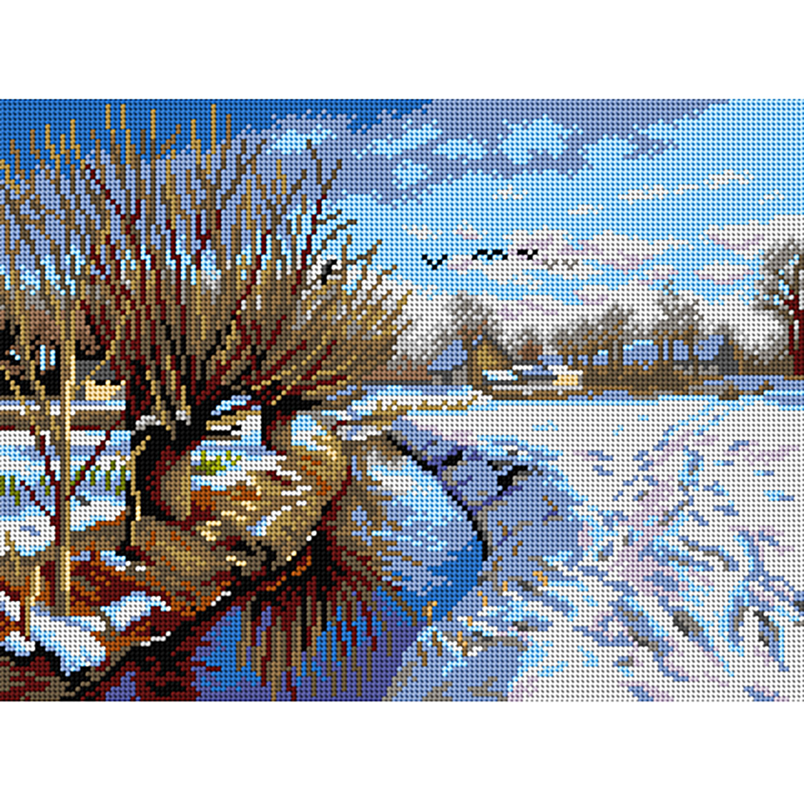 Orchidea 3453J Stramien voorbedrukt Winter in Brondbyvester - STUK