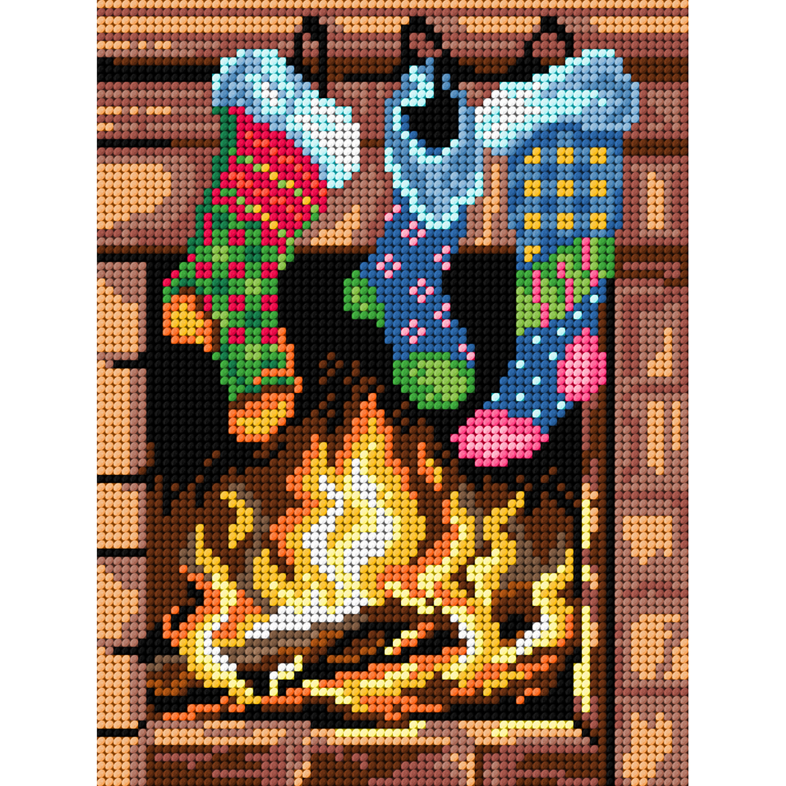 Orchidea 3501F Bij de open haard 18x24cm - STUK