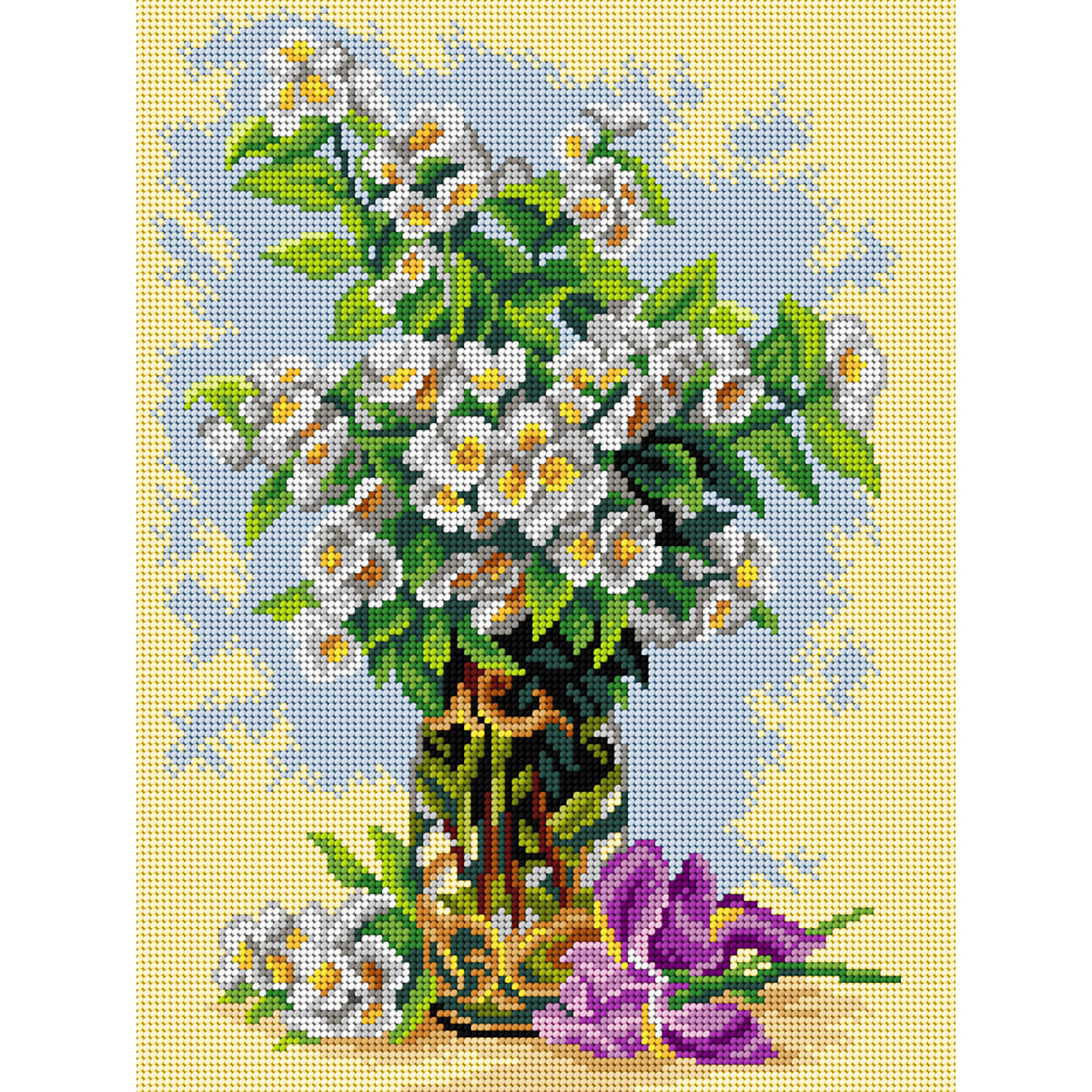 Orchidea 3507J naar Paul de Longpre - Zomerbloemen 30x40cm - STUK