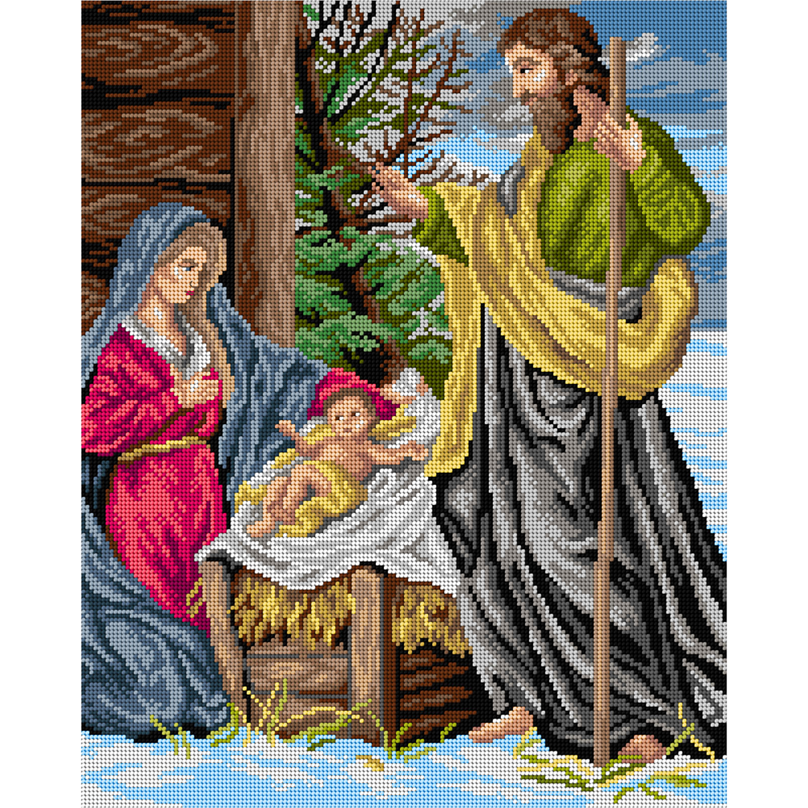 Orchidea canvas 3542M Geboorte 40x50cm - STUK