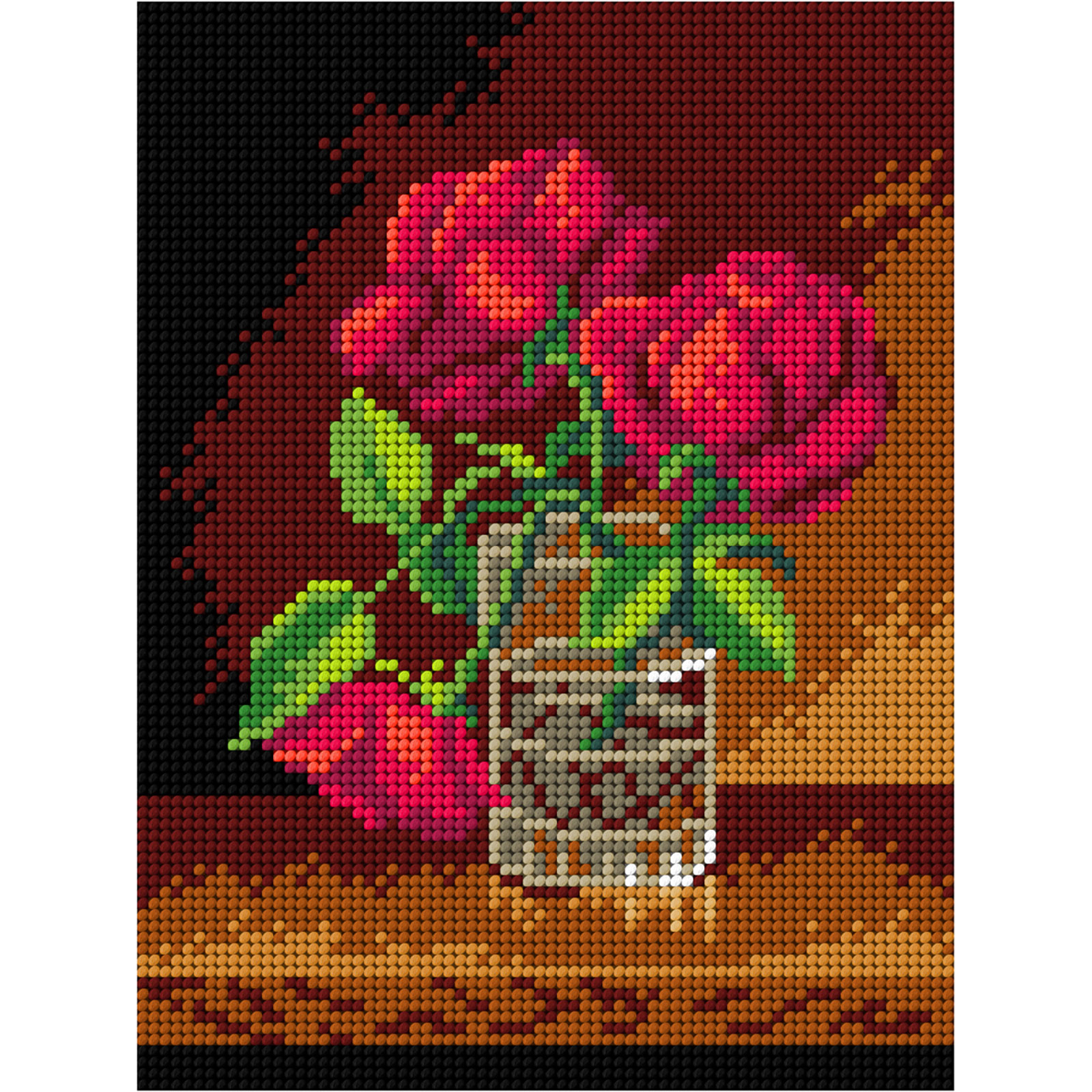 Orchidea canvas 3551F Stilleven 18x24cm - STUK