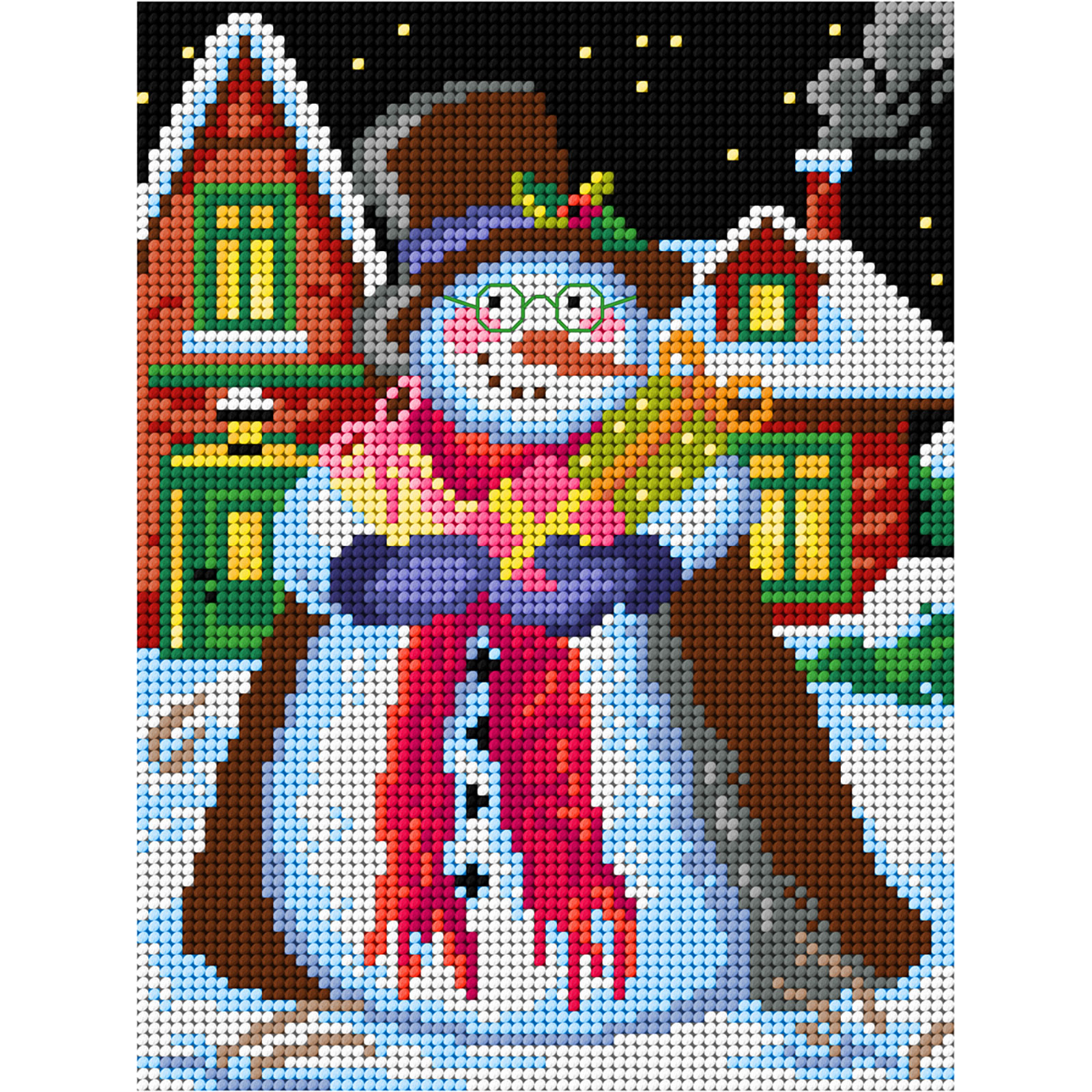 Orchidea canvas 3552F Sneeuwpop 18x24cm - STUK