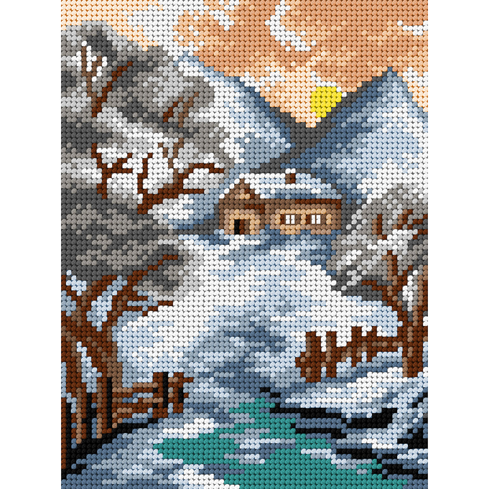 Orchidea canvas 3554F Winterlandschap 18x24cm - STUK