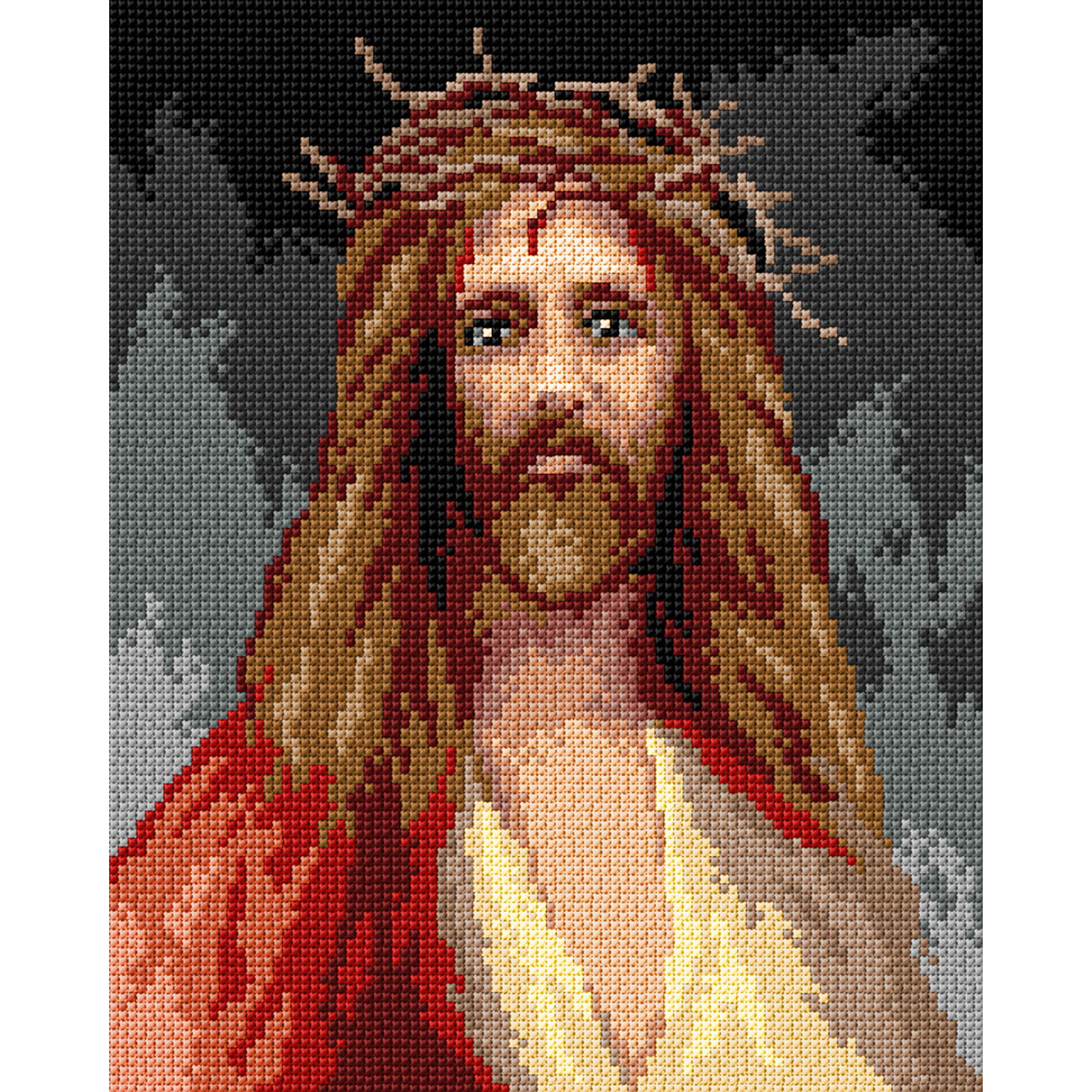 Orchidea canvas 3555H Christus 24x30cm - STUK