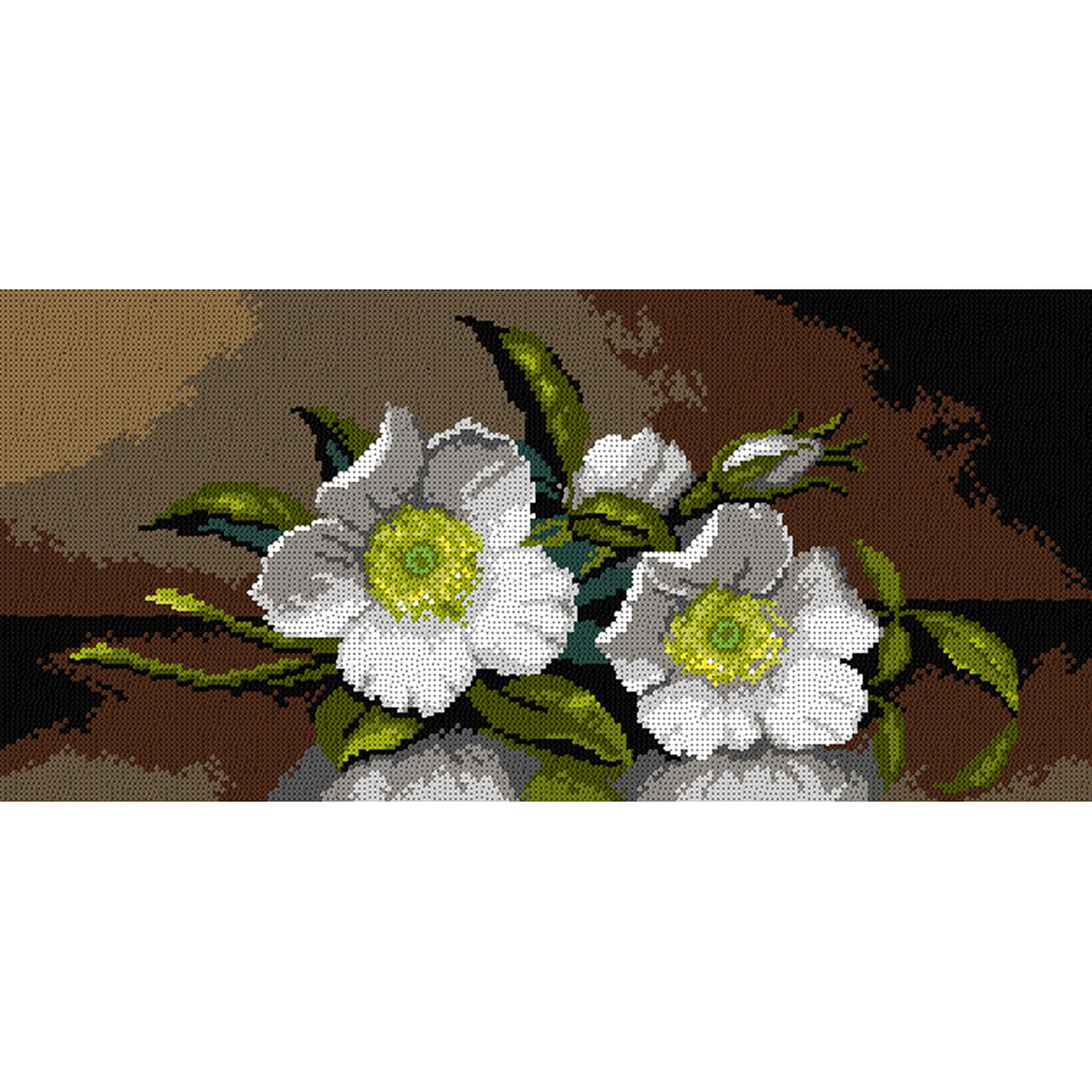 Orchidea canvas 3565J Cherokee rozen 24x51cm - STUK