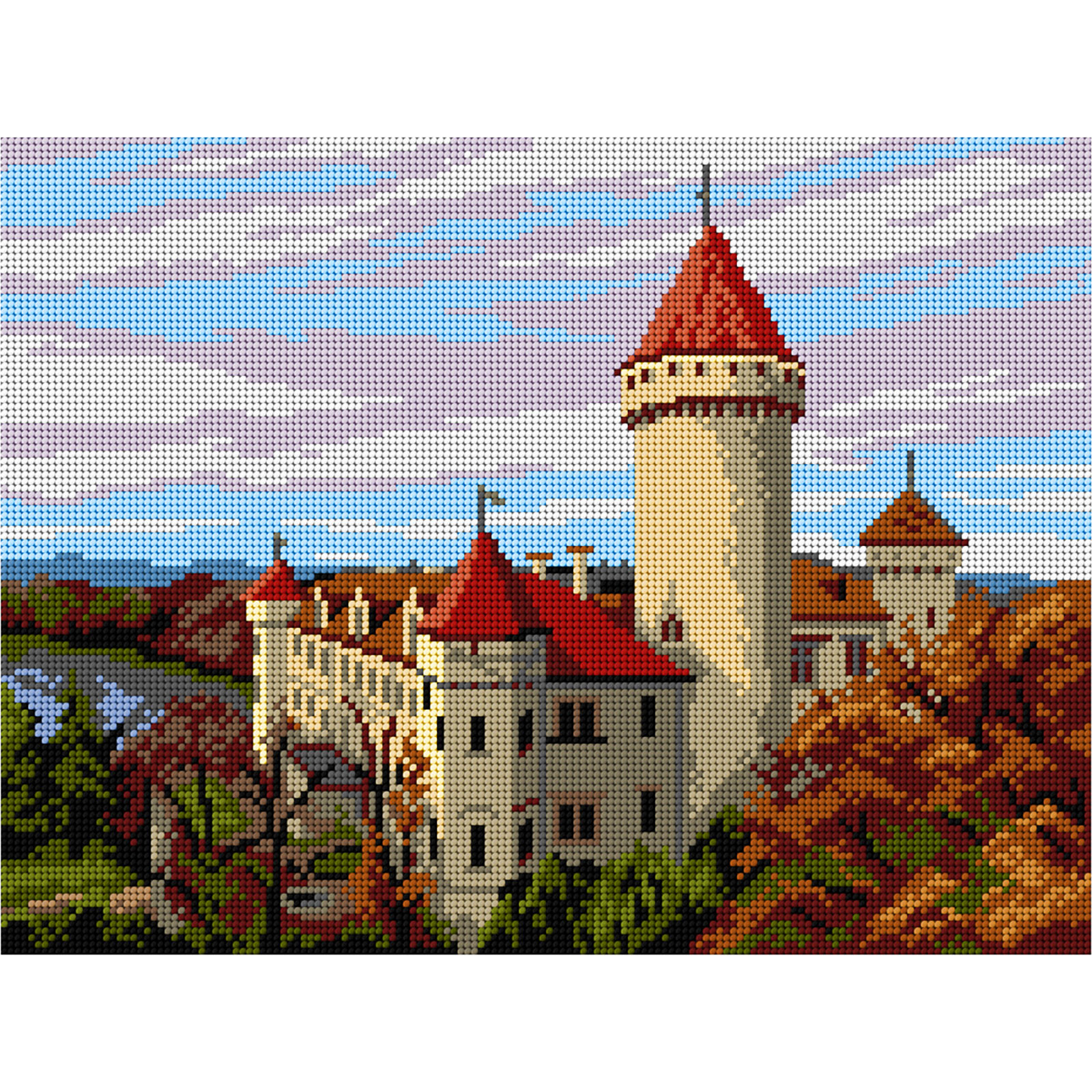 Orchidea 3582J Voorbedrukt stramien Kasteel Konopiste - STUK