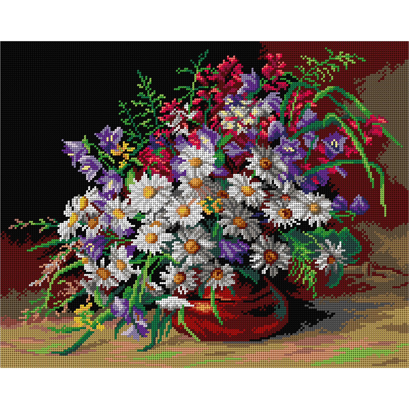 Orchidea 3589M Voorbedrukt stramien Stilleven met bloemen - STUK