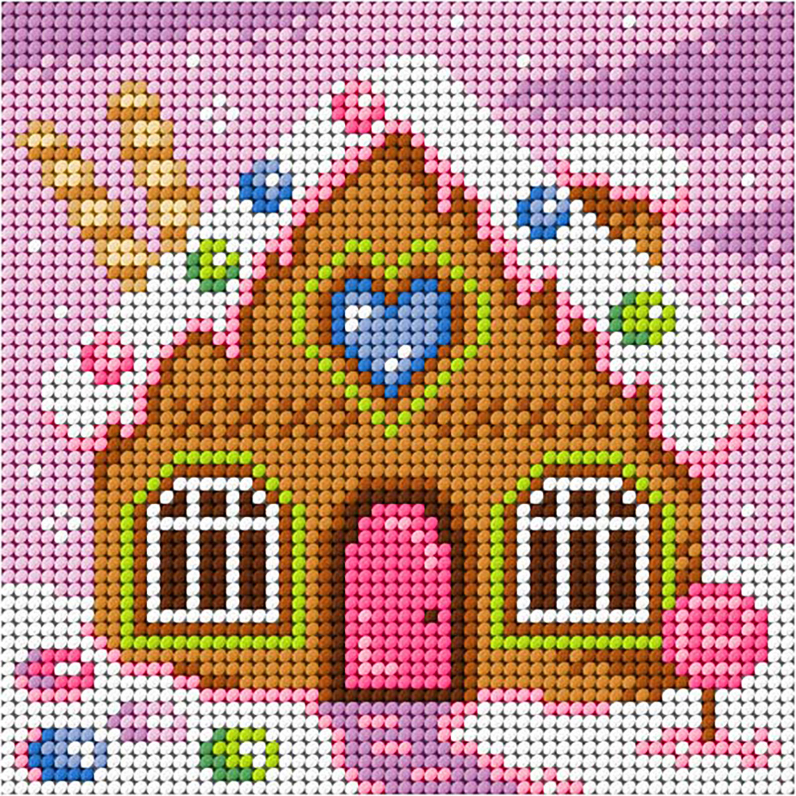 Orchidea 3606D Voorbedrukt stramien Peperkoekhuis - STUK