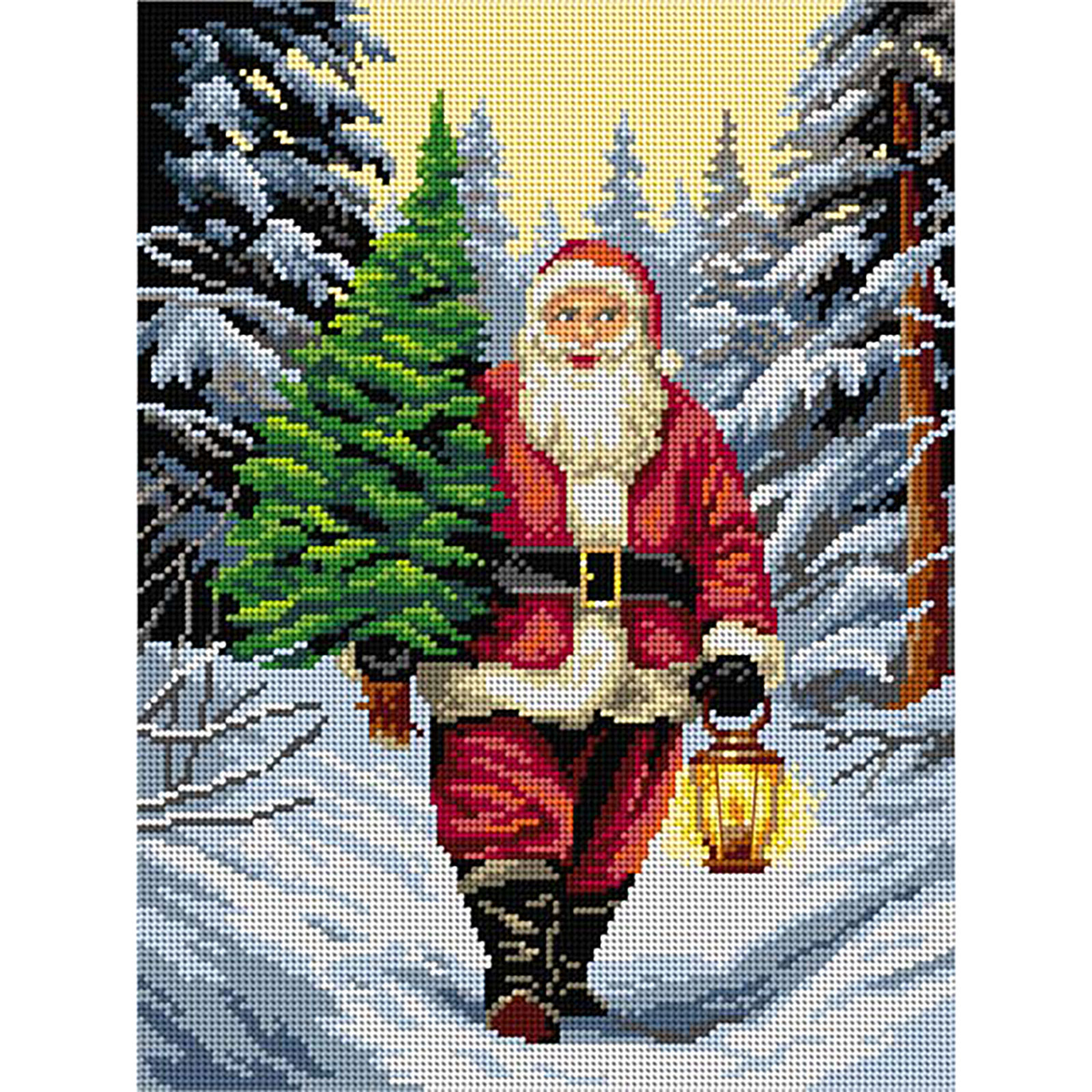 Orchidea 3608J Voorbedrukt stramien Kerstman - STUK