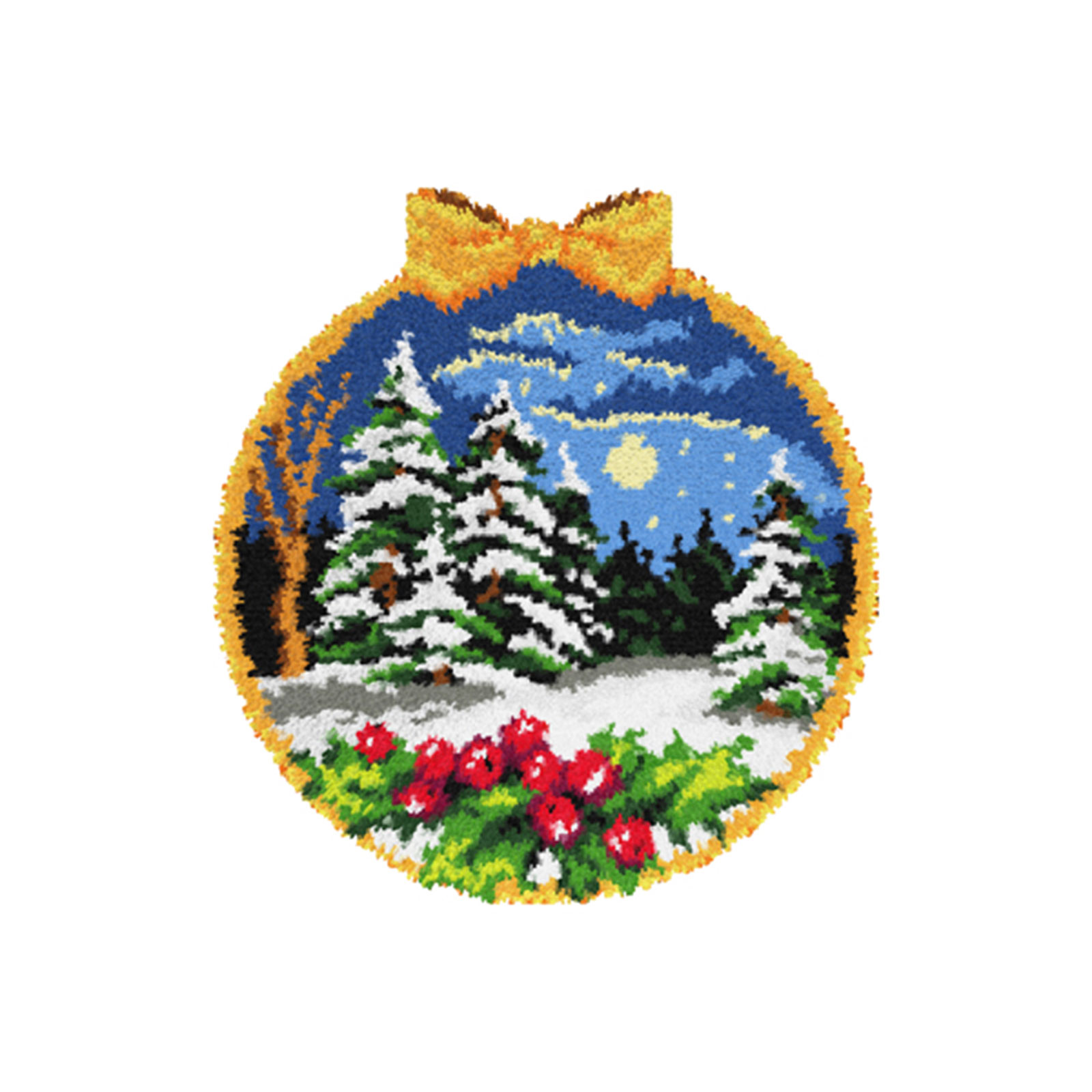 Orchidea 4186 Winter Hangers Latch Hook Kleed - STUK