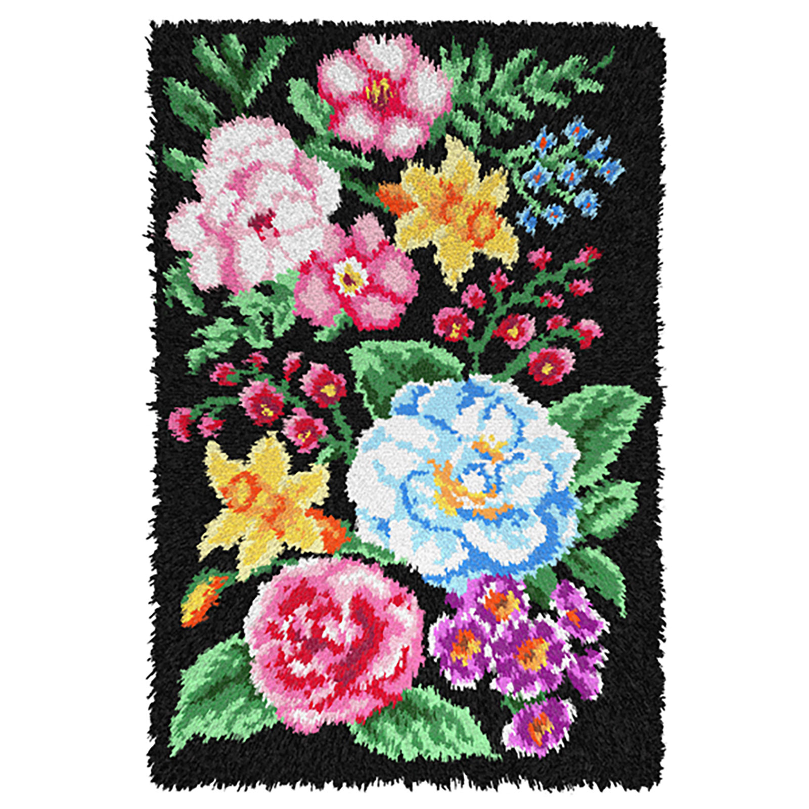 Orchidea 4226 Voorbedrukt knoop kleedpakket Bloemen 50x74,5cm - STUK