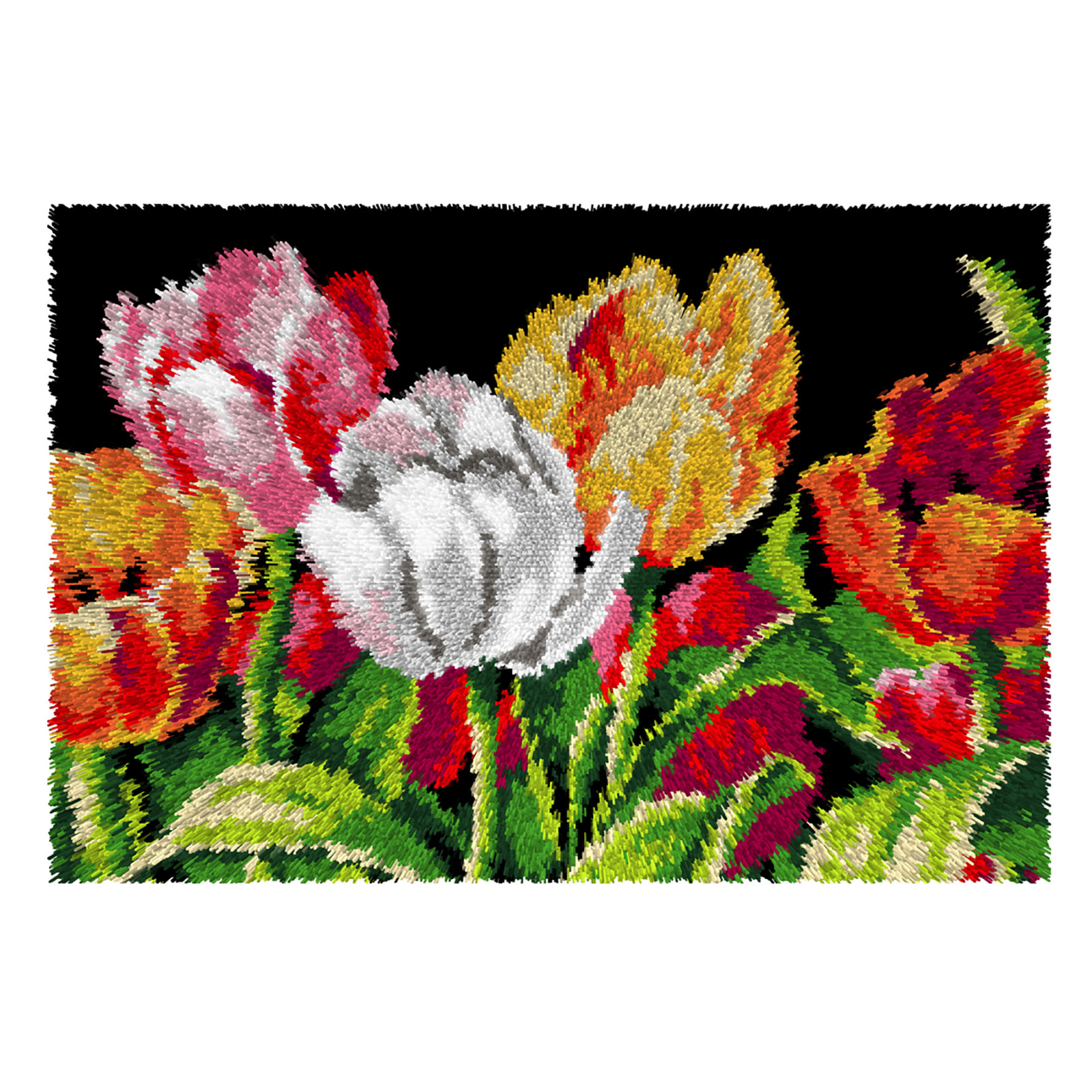 Orchidea 4245 Latch hook kleedpakket Tulpen 50x74,5cm - STUK