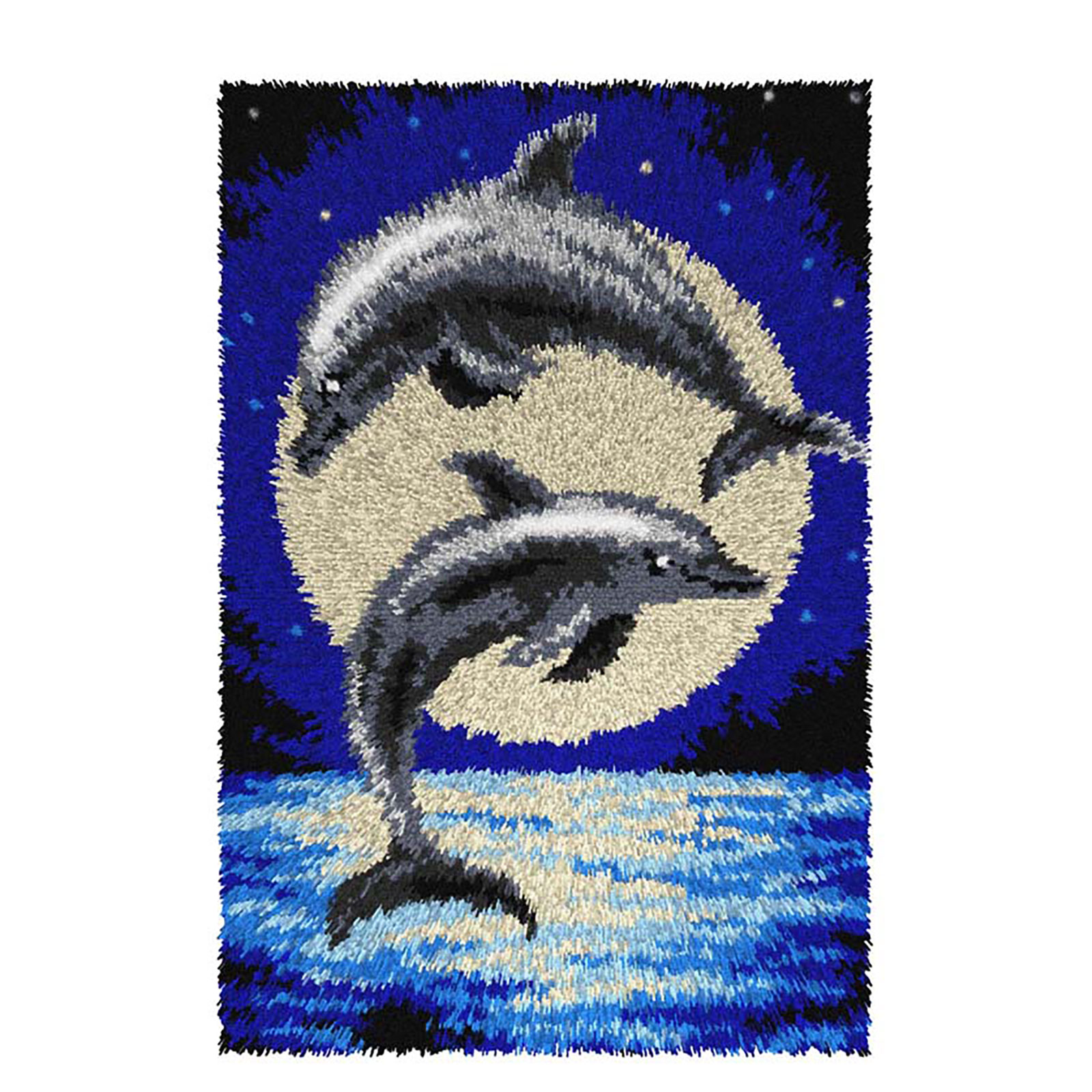 Orchidea 4250 Voorbedrukt latch hook kleedpakket Dolfijn 50x74,5cm - STUK