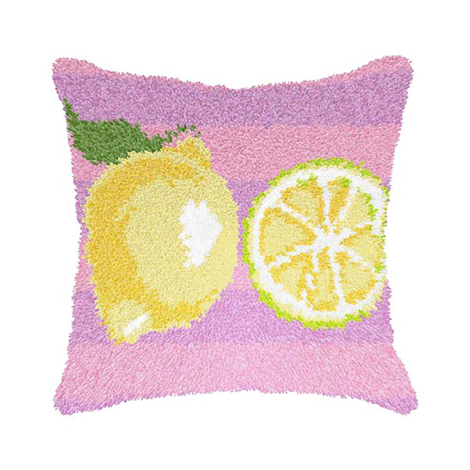 Orchidea 4258 Voorbedrukt latch hook kussenpakket Citroenen 40x40cm - STUK