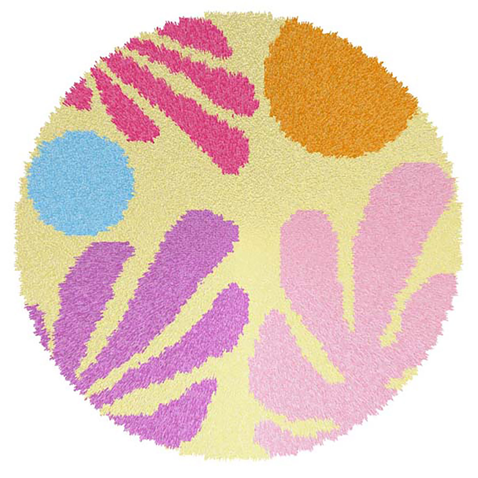 Orchidea 4259 Voorbedrukt latch hook kleedpakket Bladeren 50x50cm - STUK