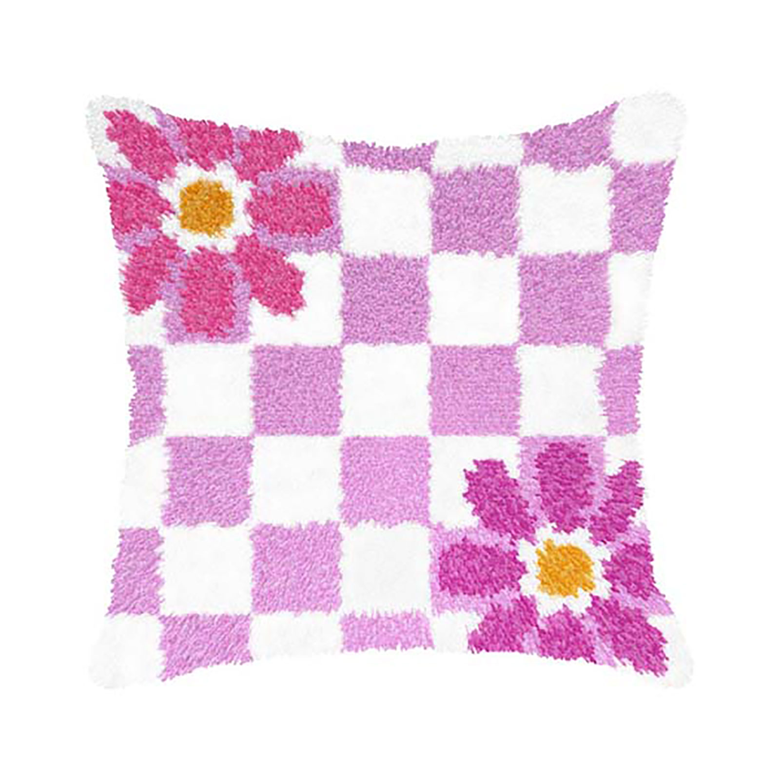 Orchidea 4260 Voorbedrukt latch hook kussenpakket Bloemen 40x40cm - STUK