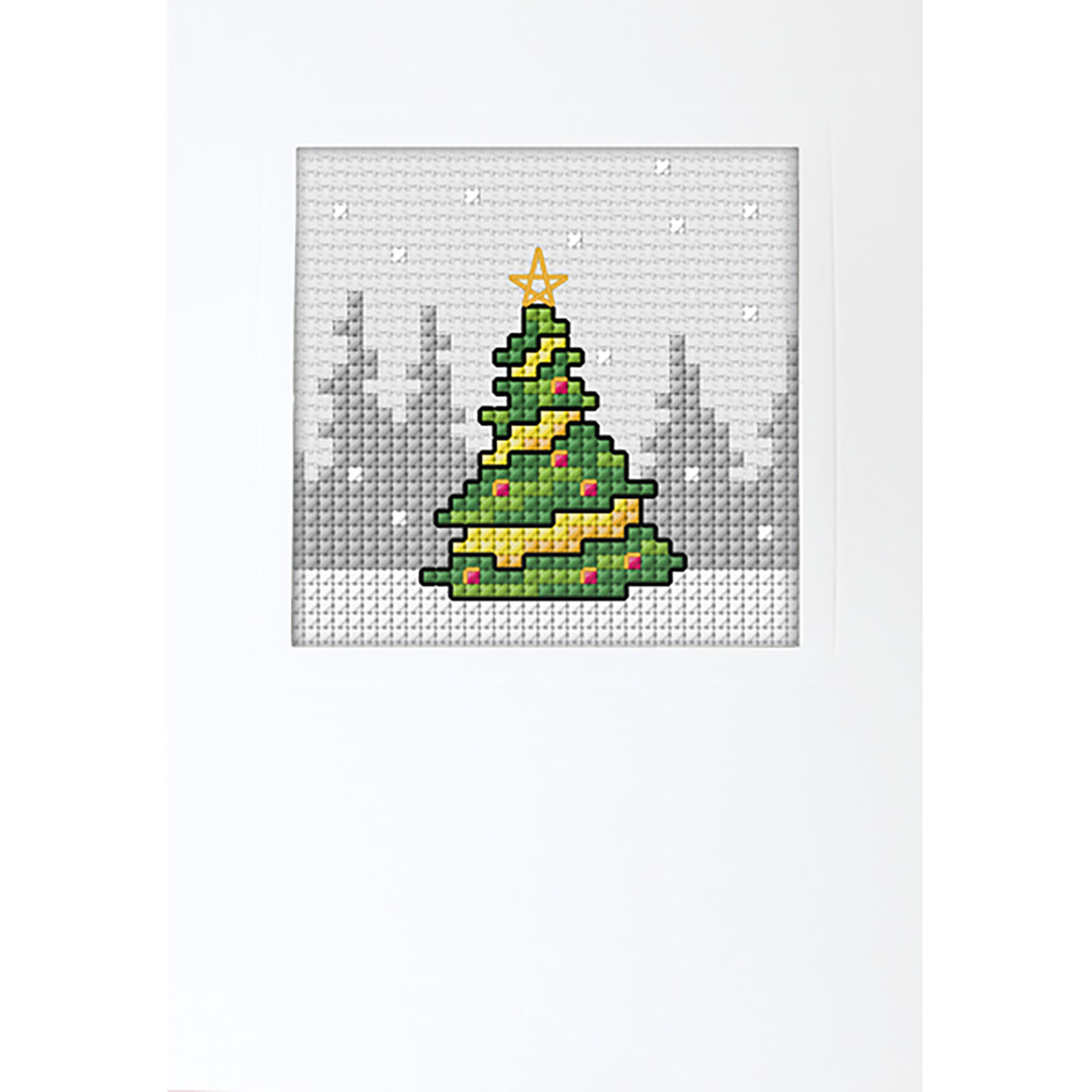 Orchidea 6309 Kruissteek borduurpakket Kerstboom 10,5x15cm - STUK