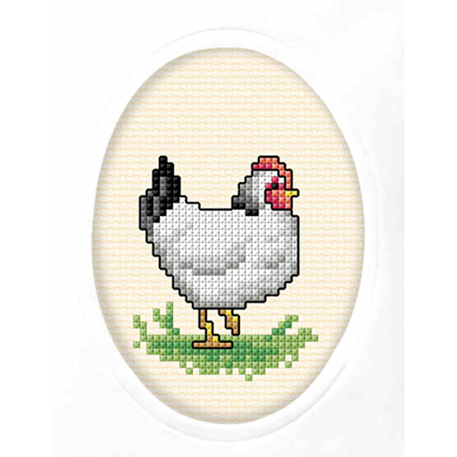 Orchidea 6312 Kruissteek borduurpakket Haan 10,5x15cm - STUK