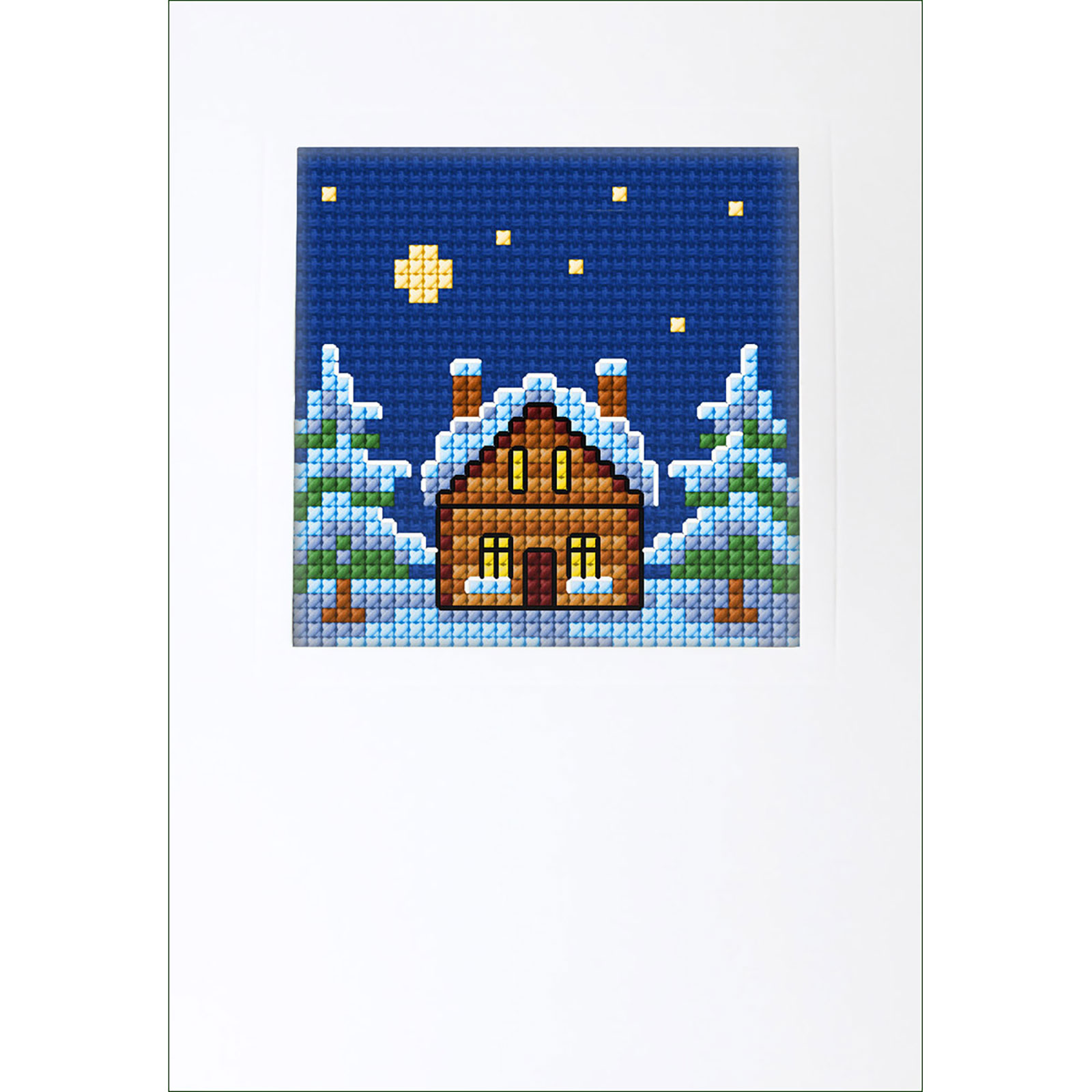 Orchidea 6321 Kruissteek telpakket Winter nacht 10,5x15cm - STUK