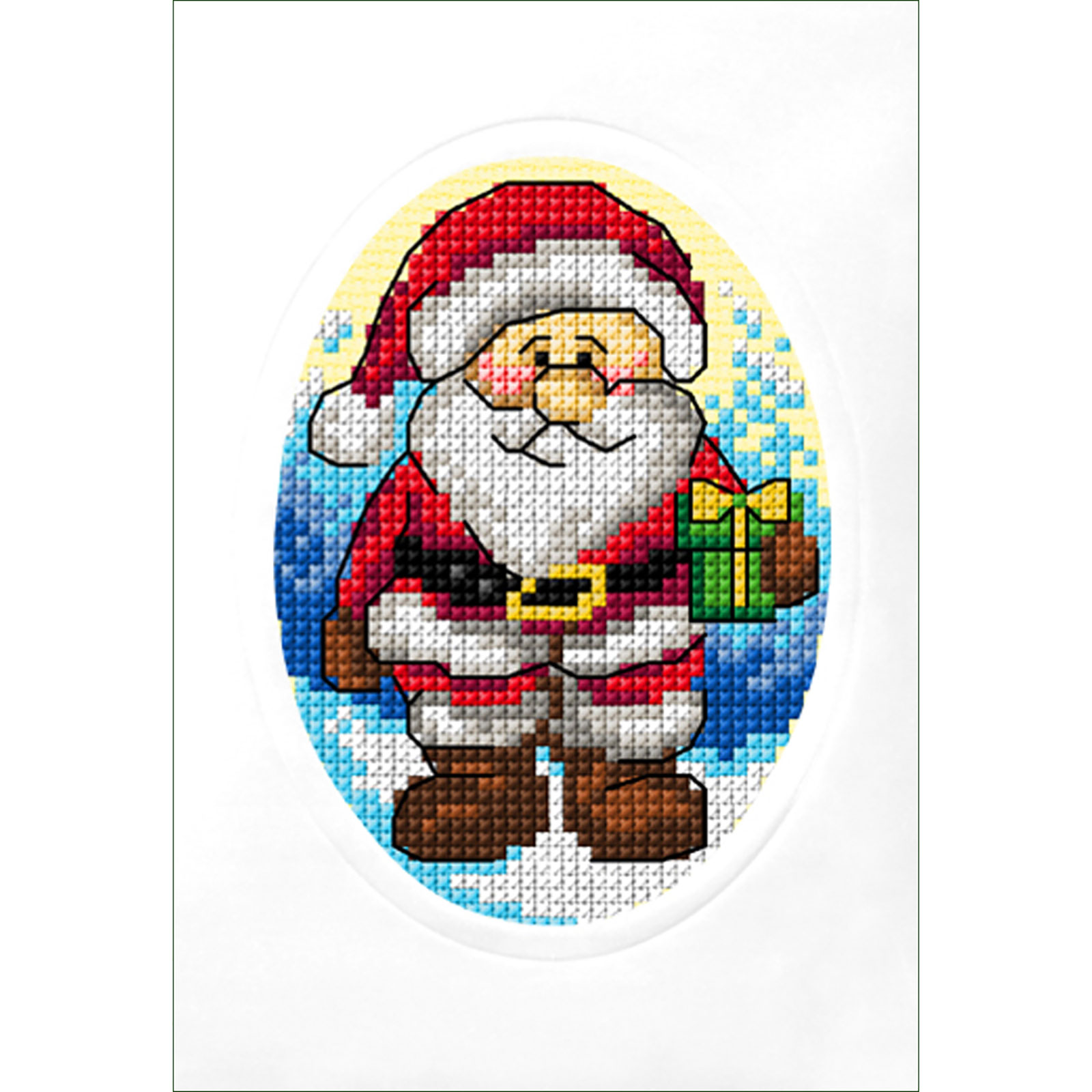 Orchidea 6323 Kruissteek telpakket Kerstman 10,5x15cm - STUK