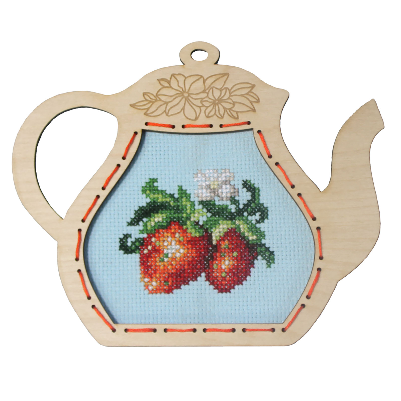 Orchidea 6652 Kruissteek telpakket Aardbeien 14x17cm - STUK