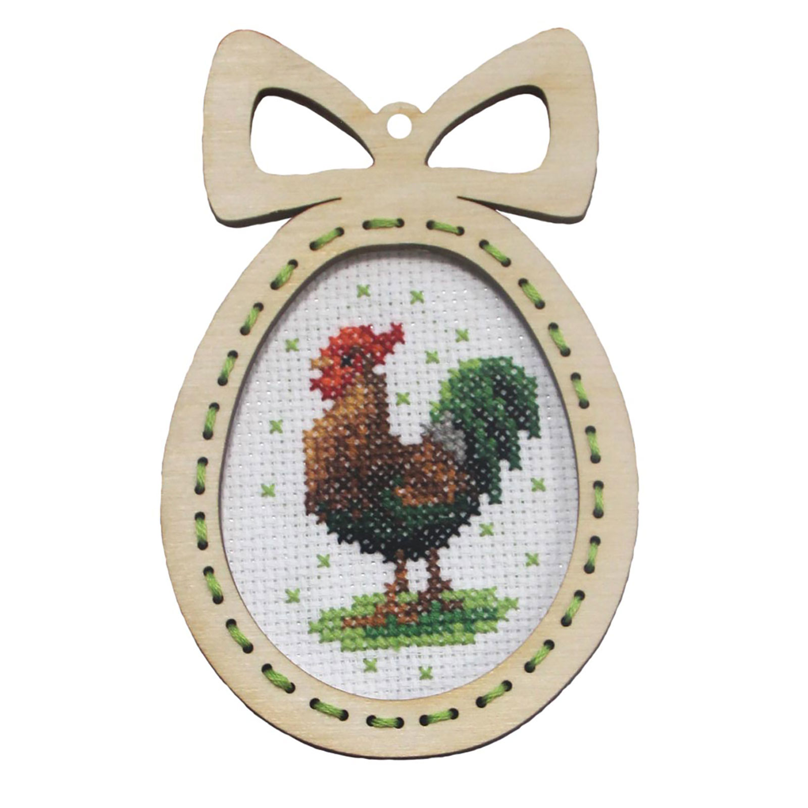 Orchidea 6662 Borduurpakket Paasei - Haan 8x13cm - STUK