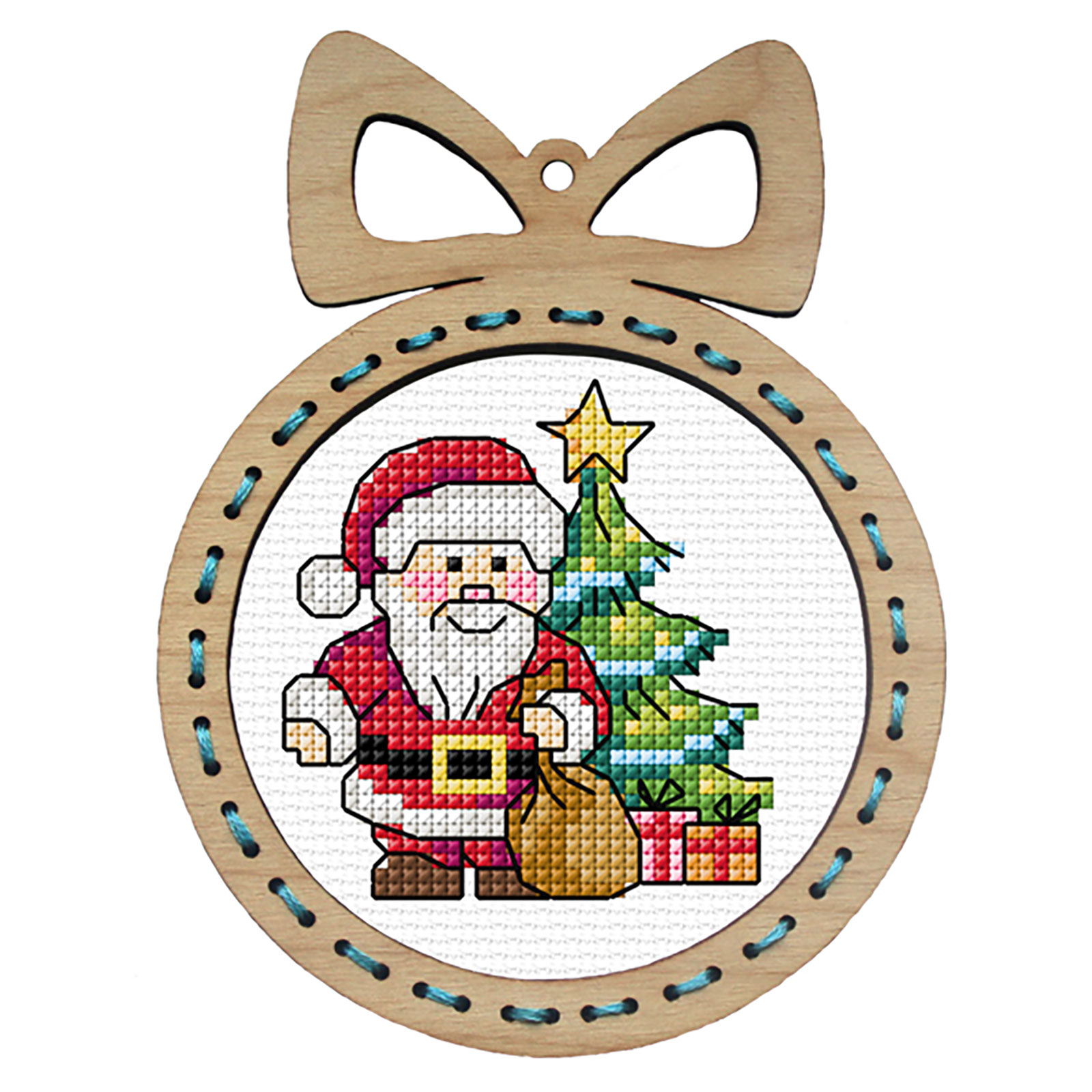 Orchidea 6672 Kruissteek telpakket Kerstman 10x13cm - STUK