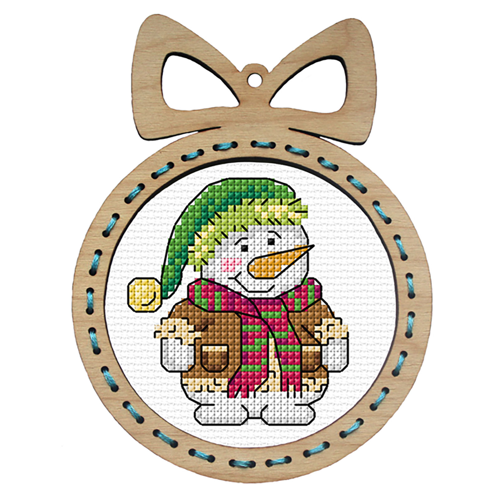 Orchidea 6673 Kruissteek telpakket Sneeuwpop 10x13cm - STUK