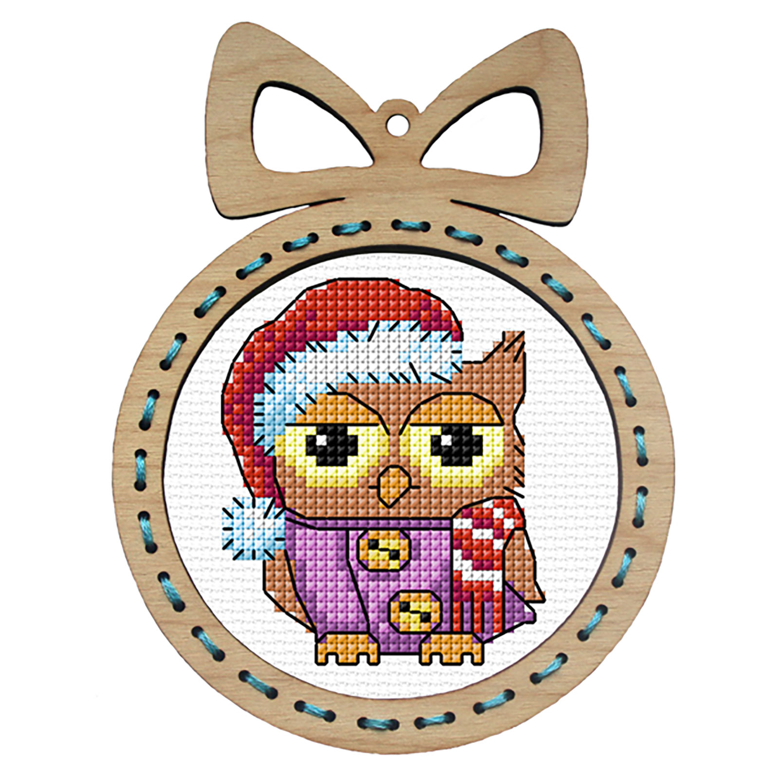 Orchidea 6676 Kruissteek telpakket Kerst Uil 10x13cm - STUK