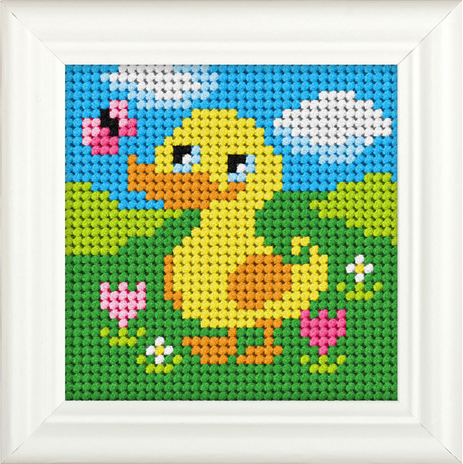 Orchidea 6715 Voorbedrukt borduurpakket  Eend 11x11 cm - STUK