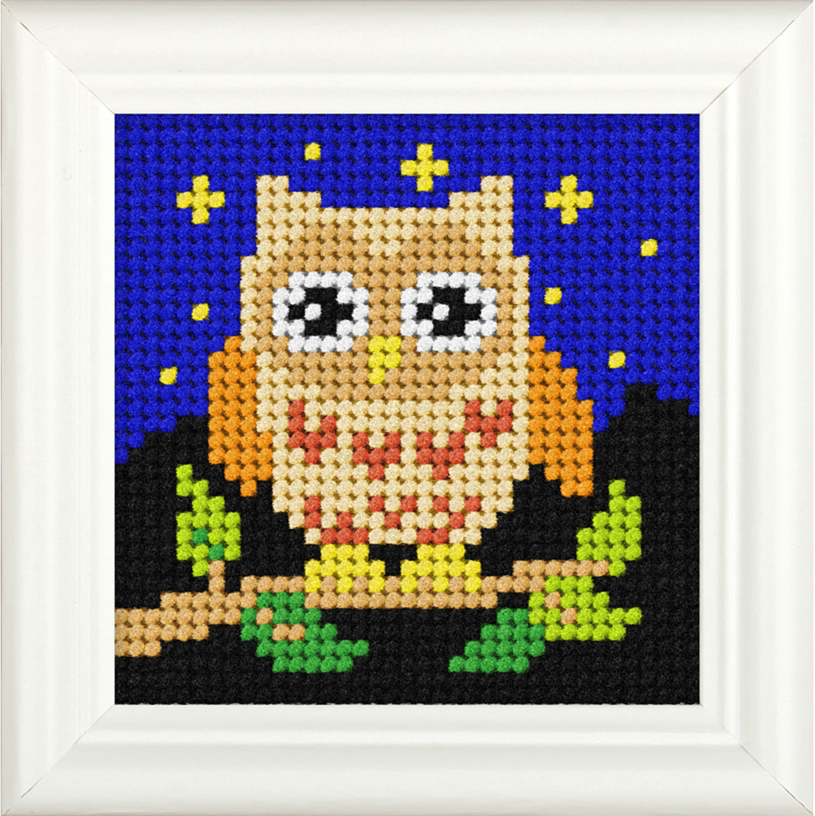 Orchidea 6716 Voorbedrukt borduurpakket  Uil 11x11 cm - STUK