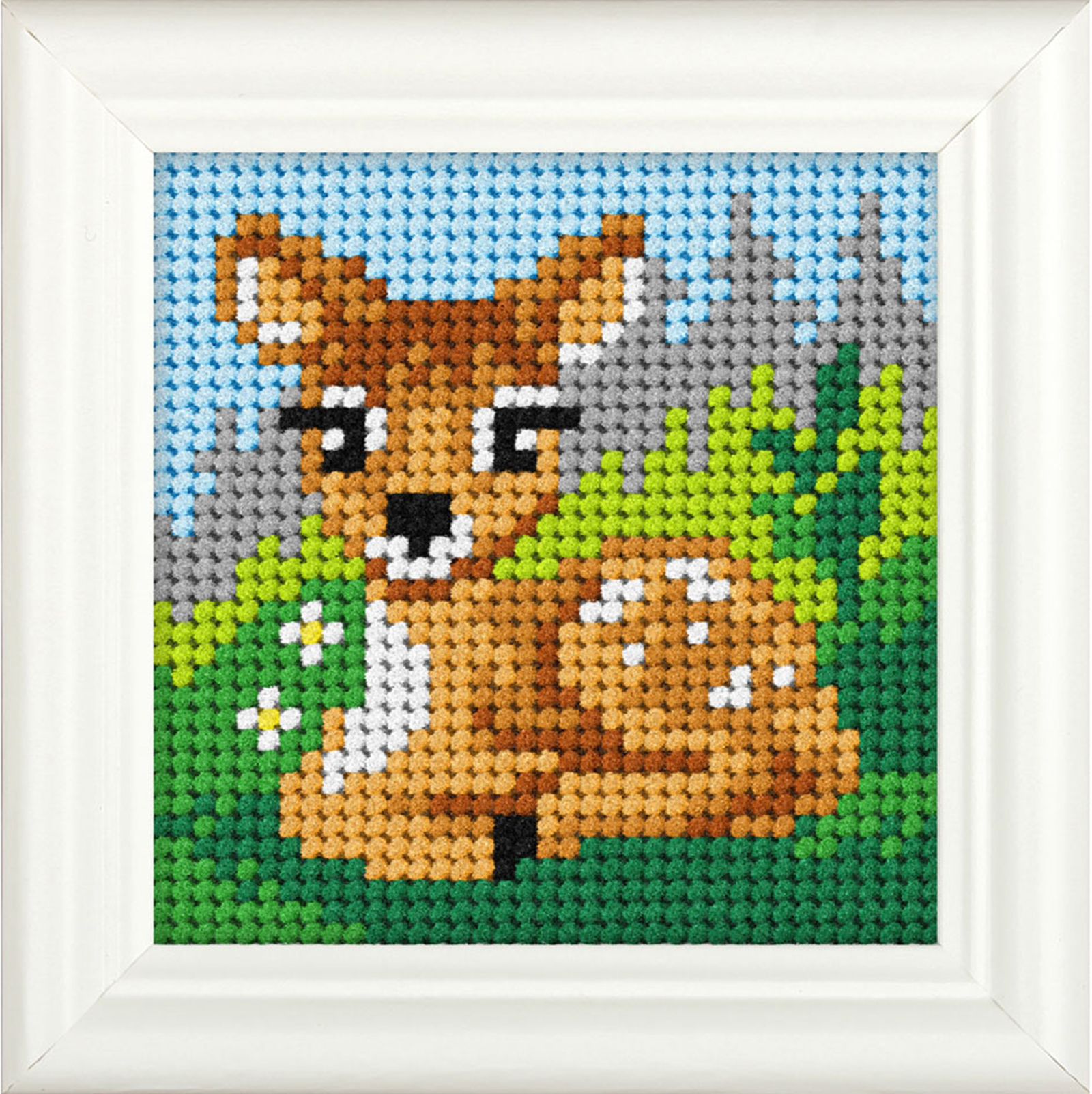 Orchidea 6717 Voorbedrukt borduurpakket  Hert 11x11 cm - STUK