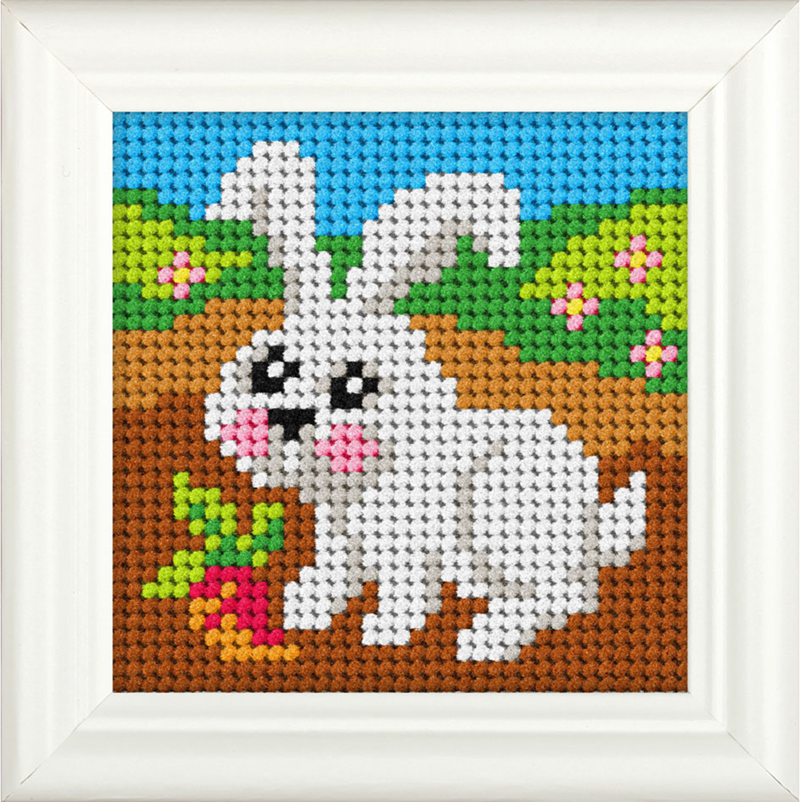 Orchidea 6720 Voorbedrukt borduurpakket  Konijn 11x11 cm - STUK