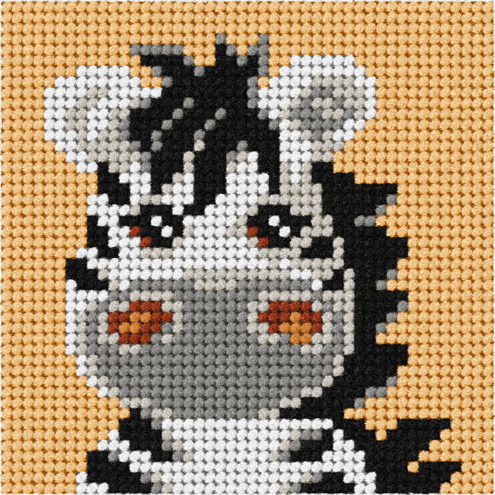 Orchidea 6725 My First voorbedrukt borduurpakket  Zebra 10,5x10,5cm - STUK