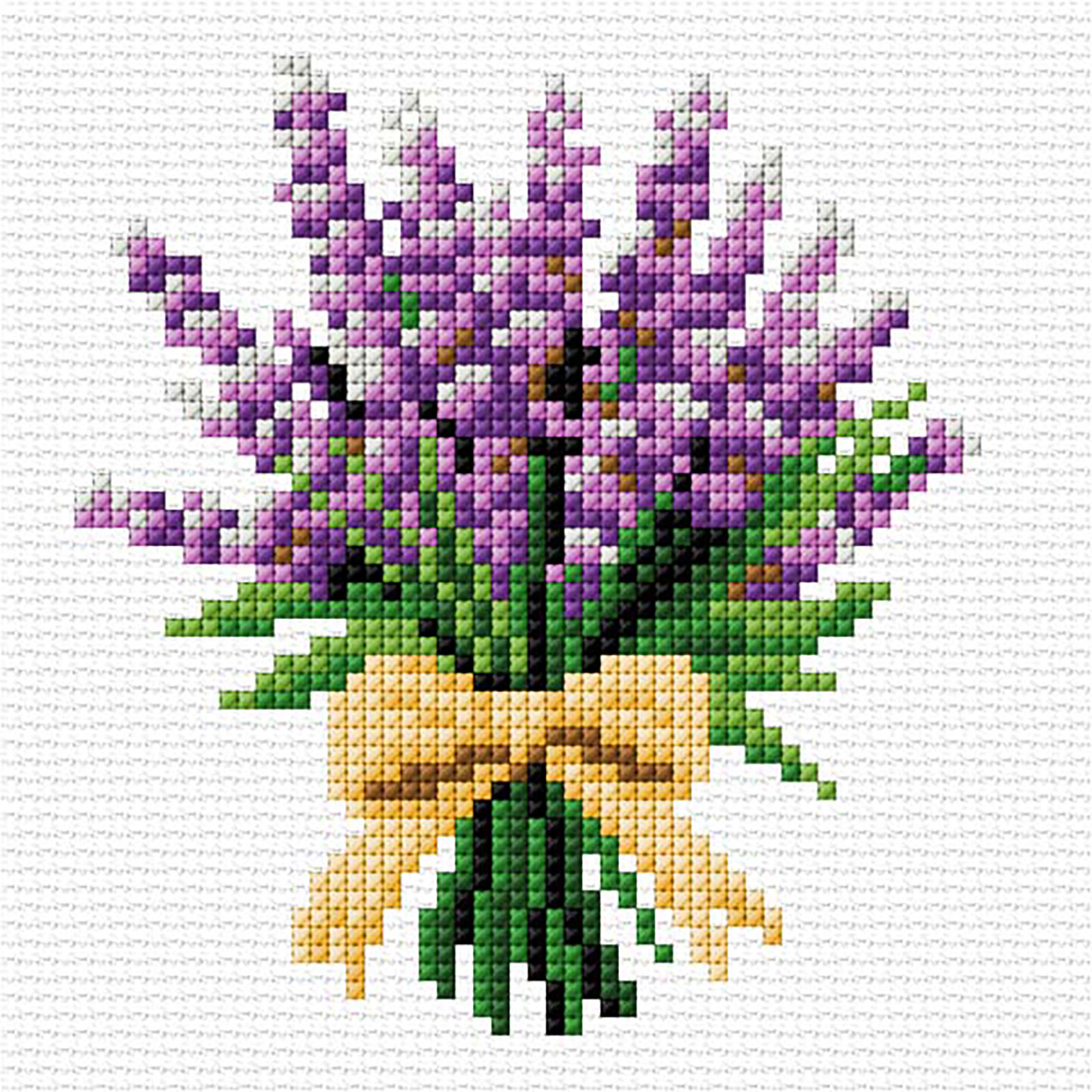 Orchidea 75002 Voorbedrukt kruissteek pakket Lavendel 11x11cm - STUK