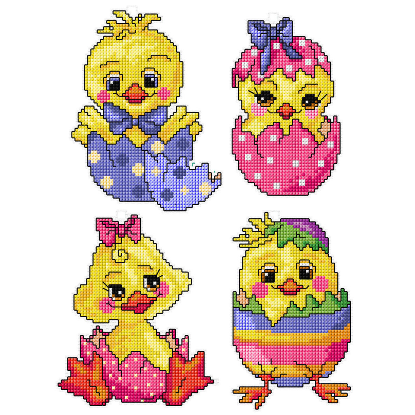 Orchidea 7668 Borduur telpakket Pasen 9x12 cm - STUK