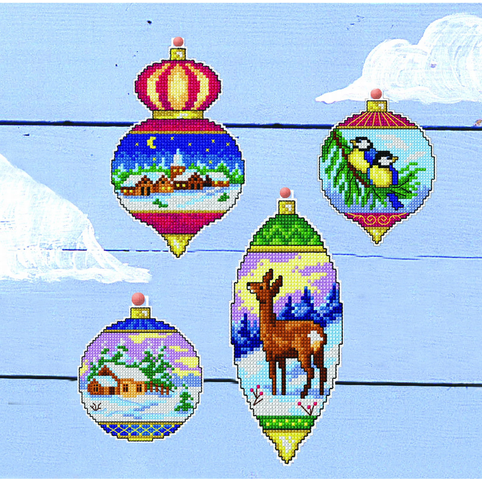 Orchidea 7673 Borduur telpakket Kerst 8x10,5 cm - STUK