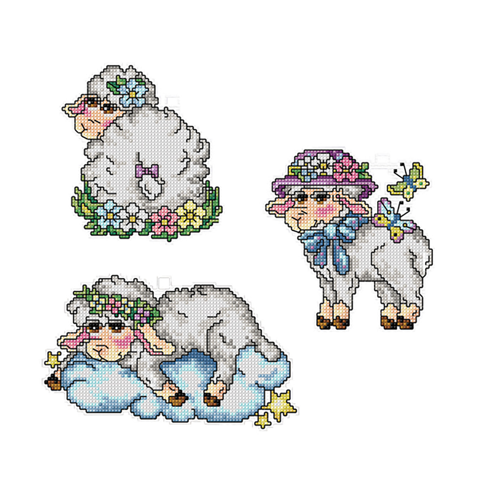 Orchidea 7687 Borduur telpakket Schapen - SET