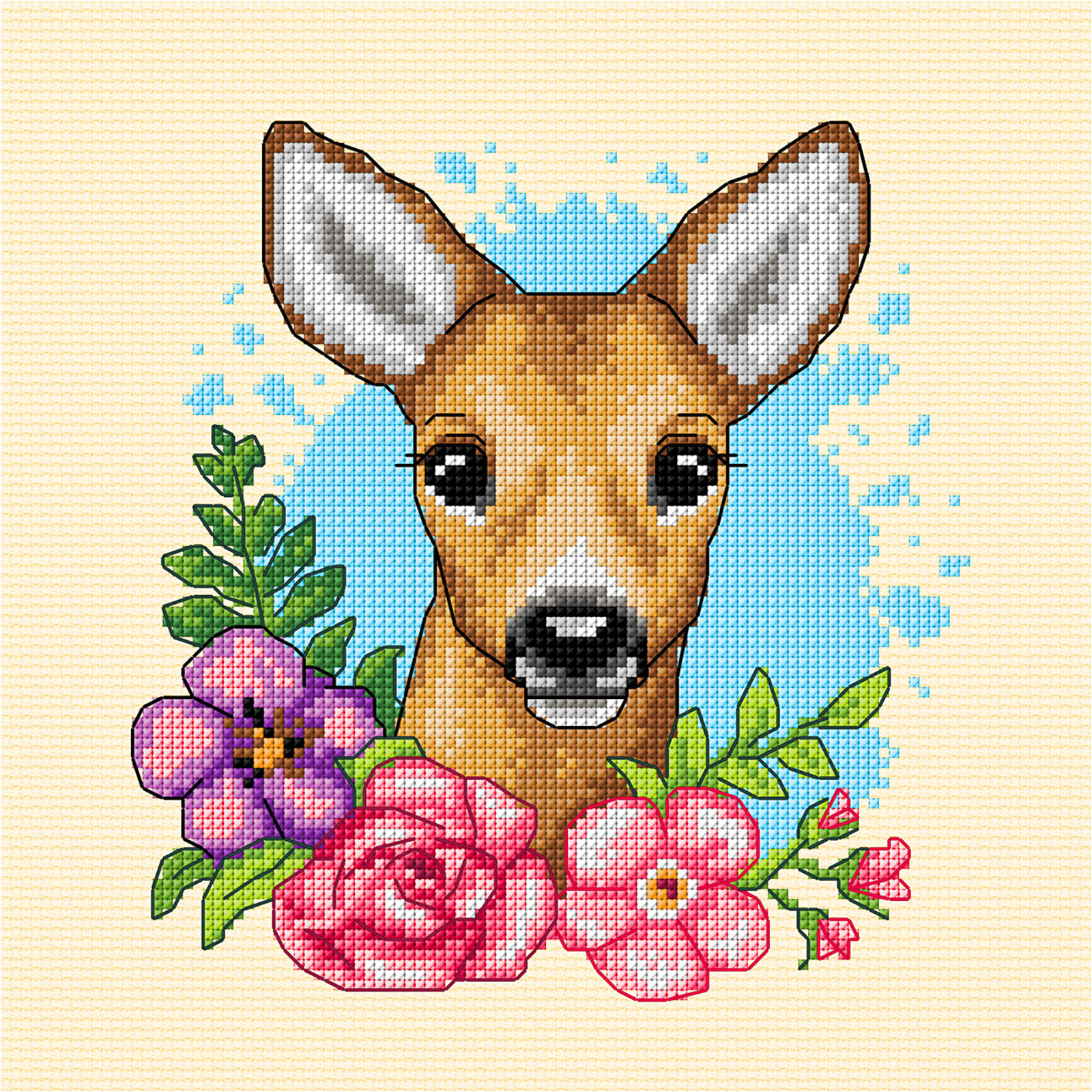 Orchidea 7926 Kruissteek telpakket Reeën 20x20cm - STUK