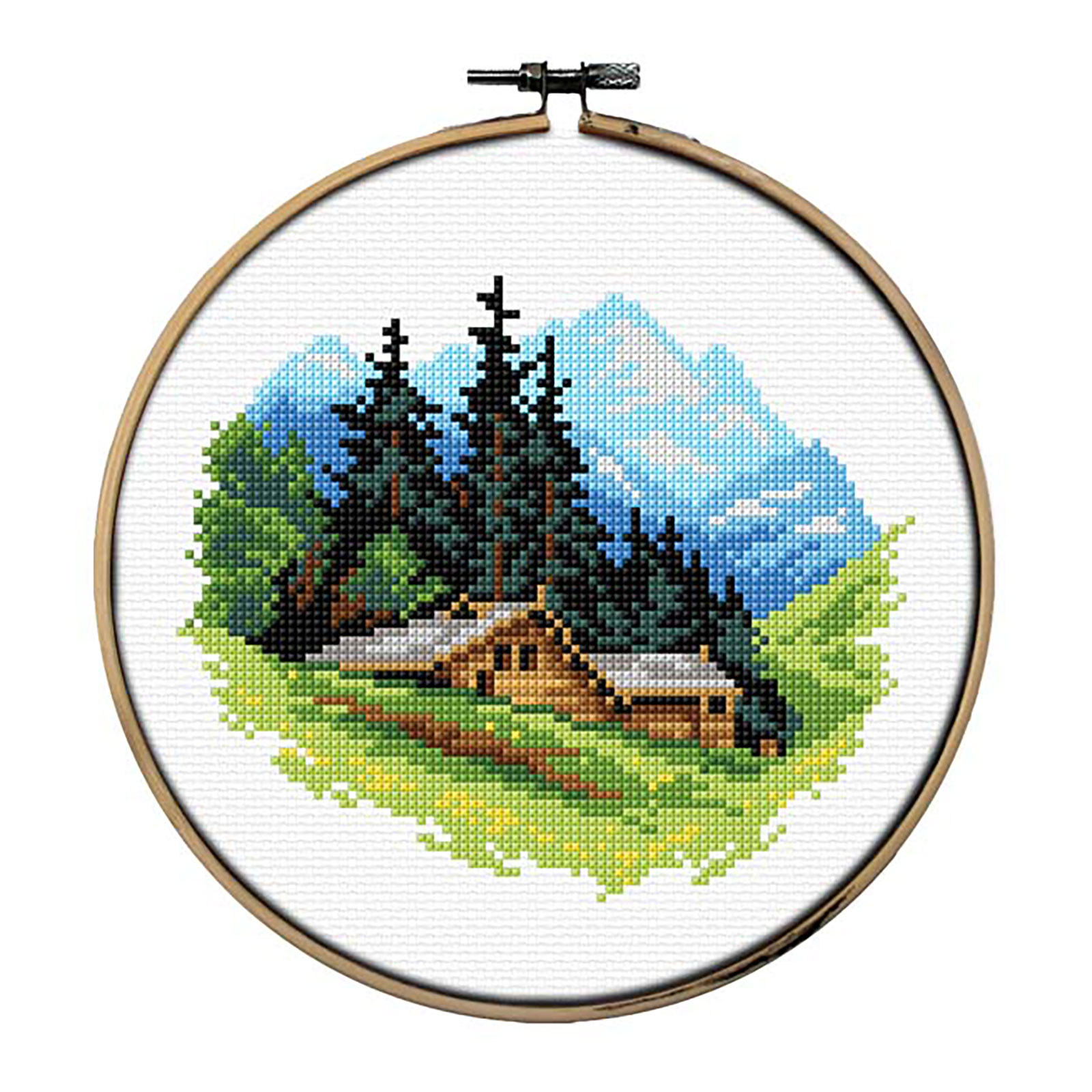 Orchidea 7973 Kruissteek telpakket Bergen 20cm - STUK