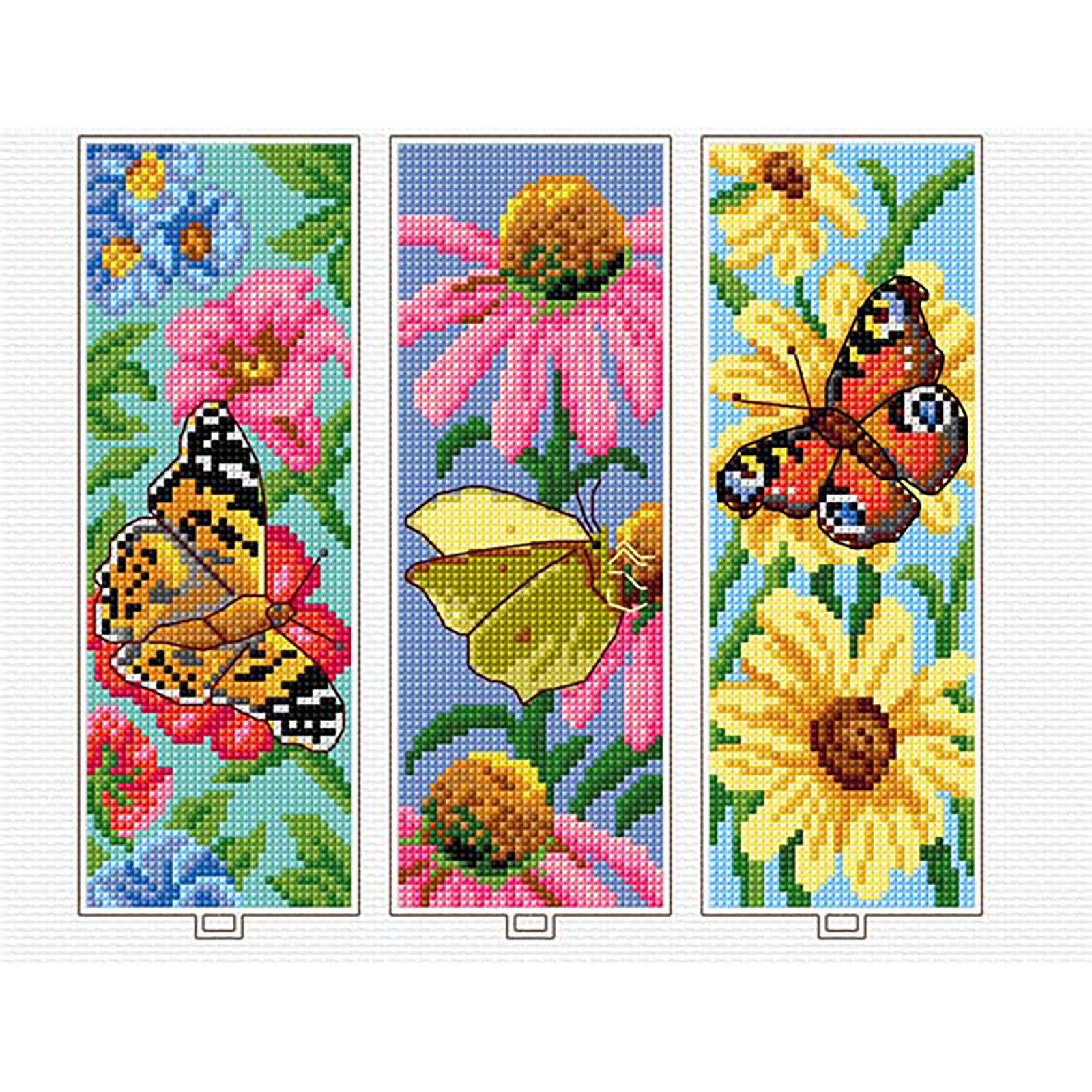 Orchidea 8717 Kruissteek telpakket Vlinders 3 ontwerpen - STUK